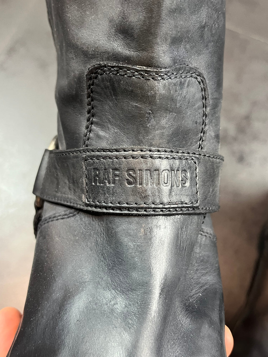 AW10 Raf Simons “Creeper/Harness” Boots