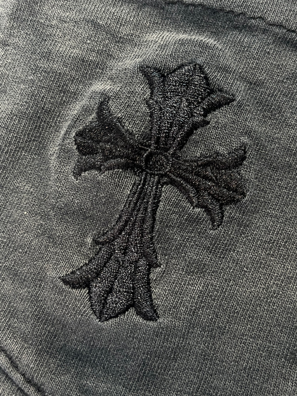 90's Chrome Hearts Cross/Scroll Embroidery Pocket Tee