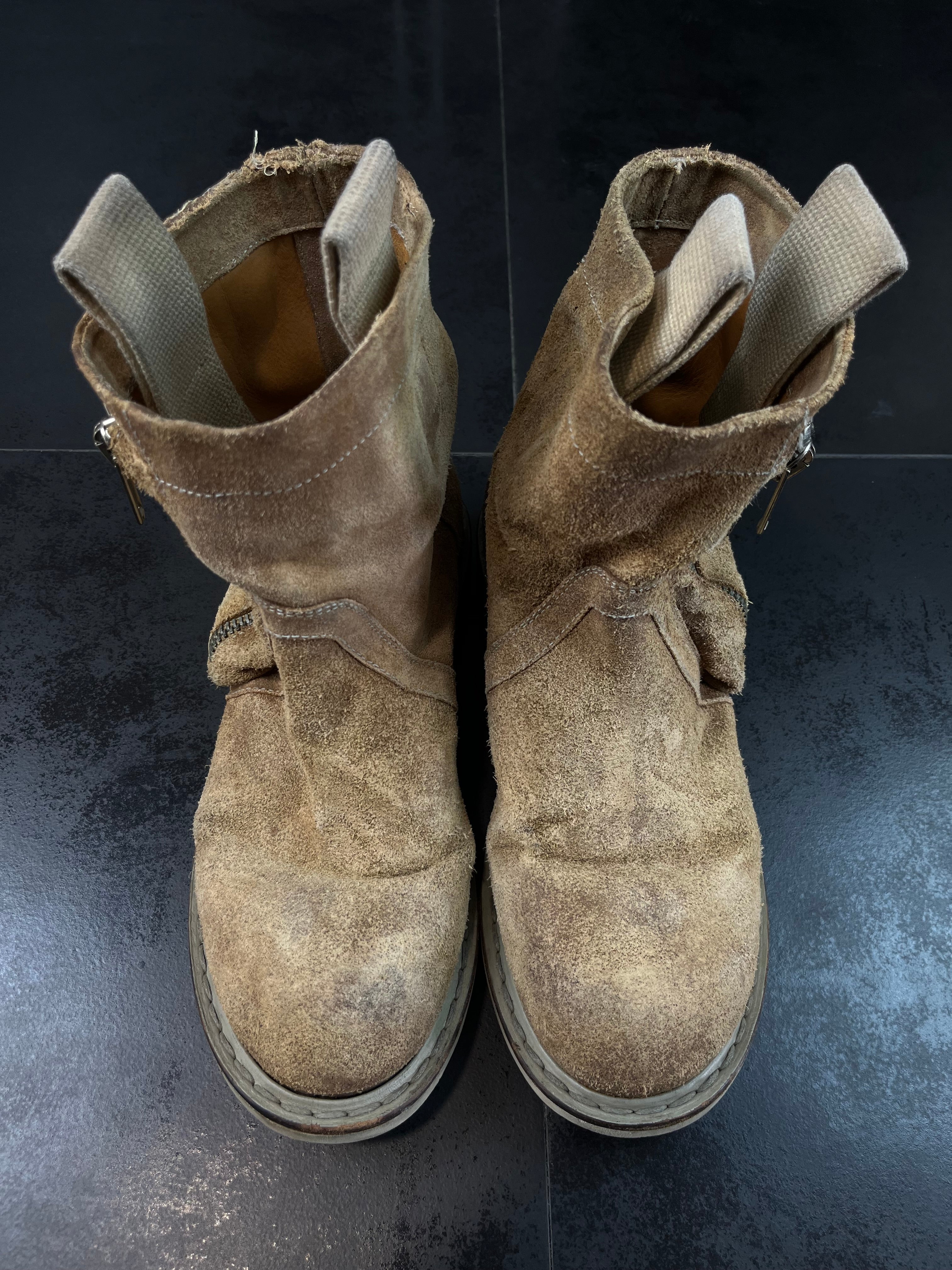 SS12 Rick Owens "Naska" Engineer Cargo Desert Boots