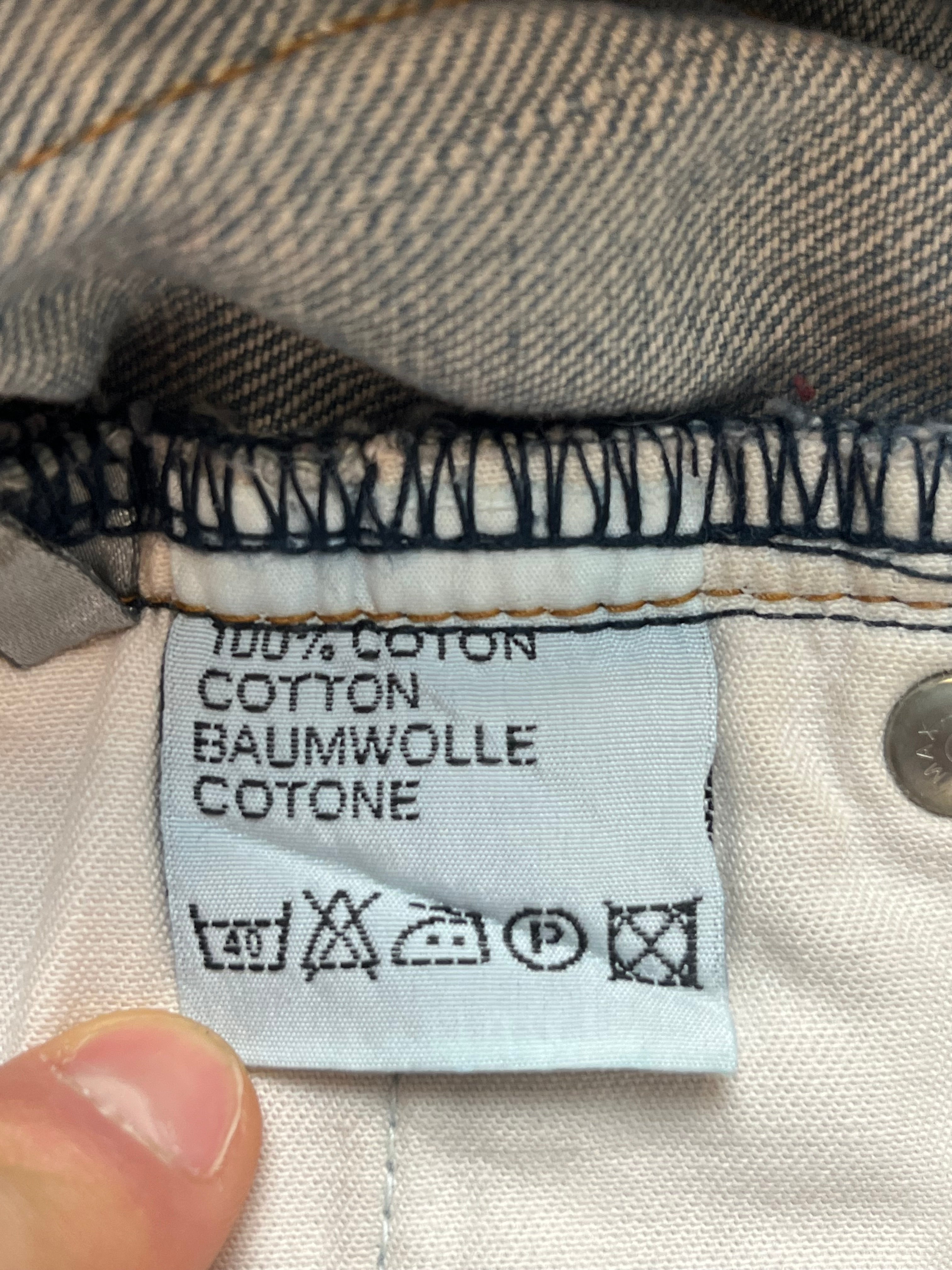 SS04 Dior Strip “Bleu Claire” Ice Wax Denim