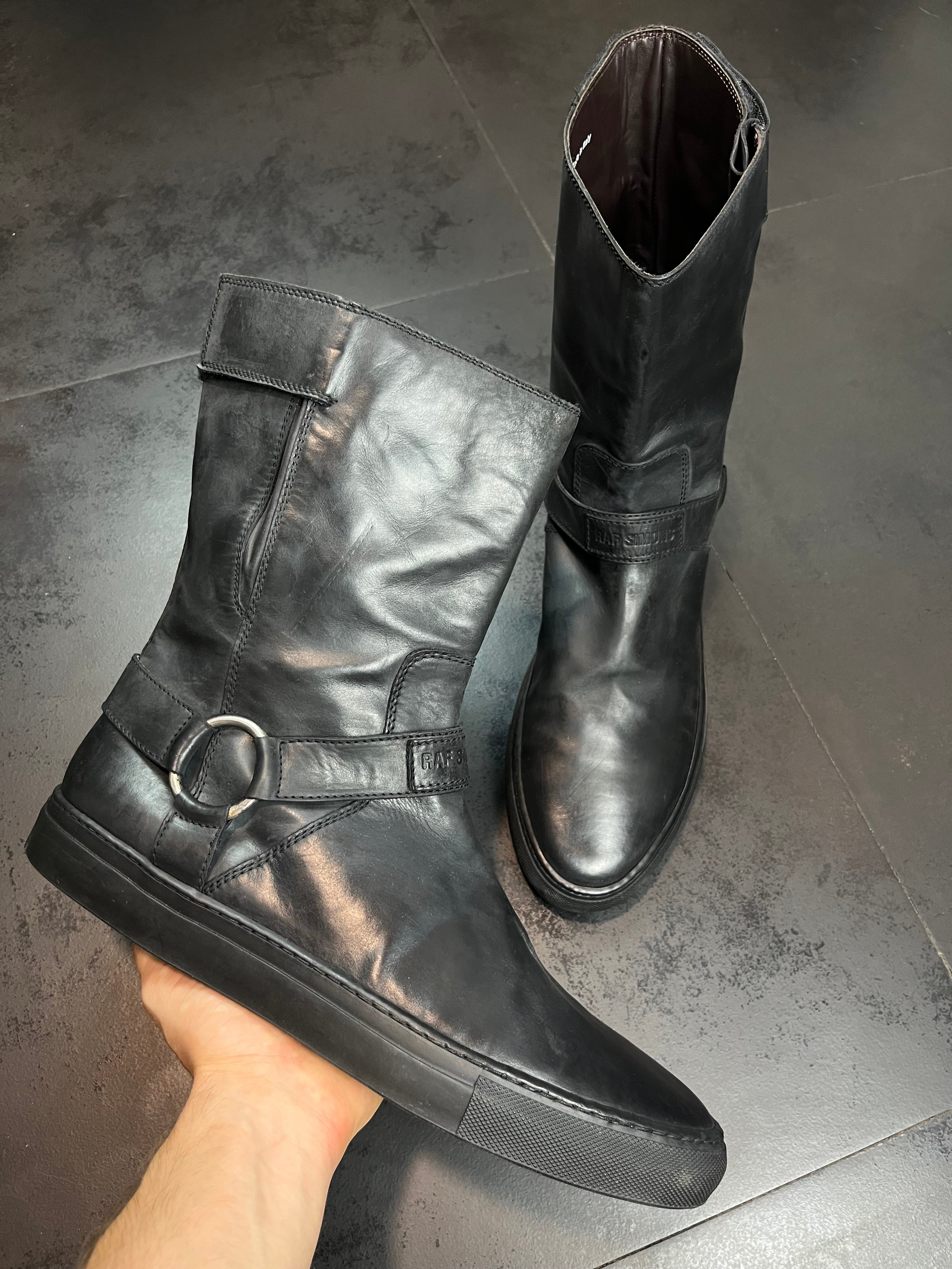 AW10 Raf Simons “Creeper/Harness” Boots