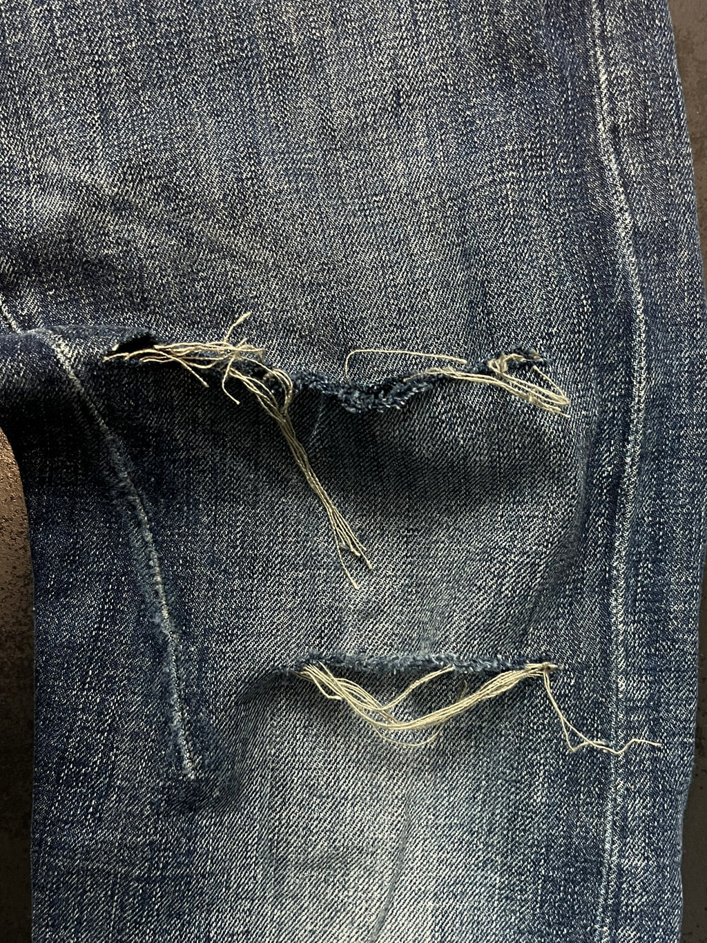 FW08 Rick Owens Drkshdw “Dirty Blue” Detroit Denim
