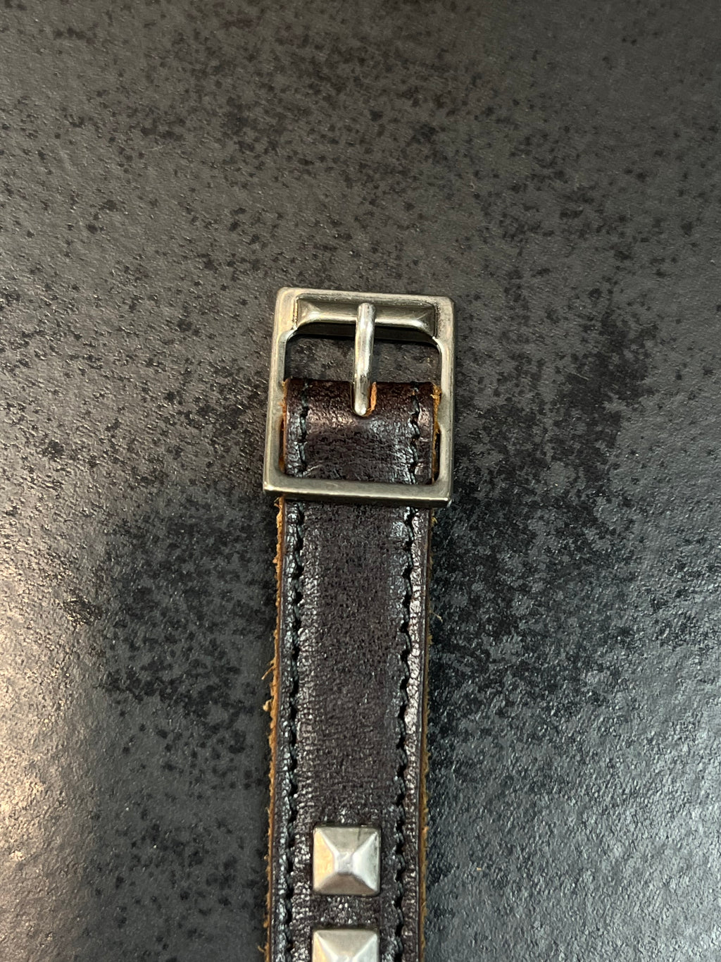 AW15 Saint Laurent Paris Pyramid Studded Belt By Hedi Slimane