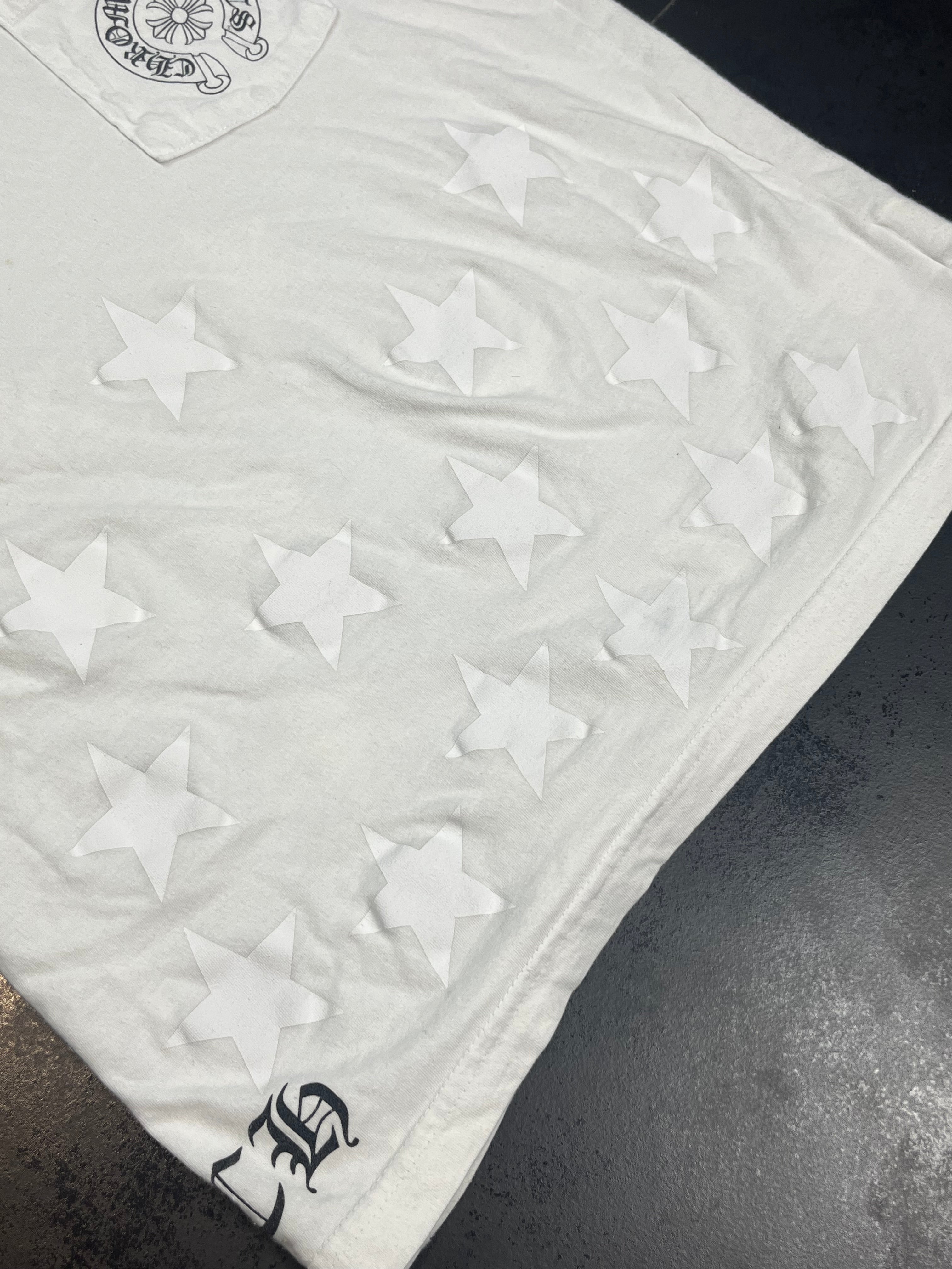 Chrome Hearts Stars/Scroll Logo T-Shirt