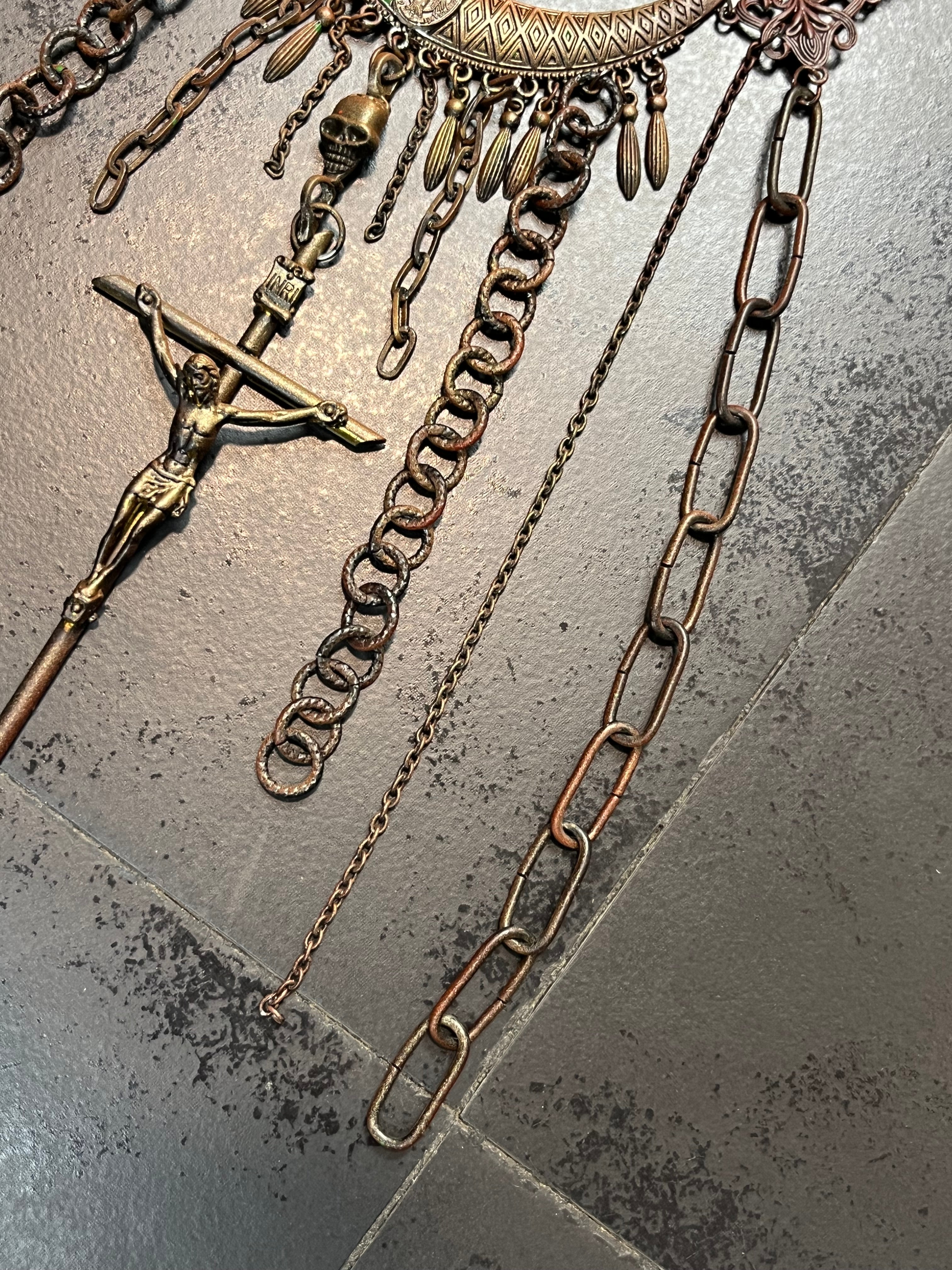 90s 1of1 Jean Paul Gaultier Gothic Necklace Sample
