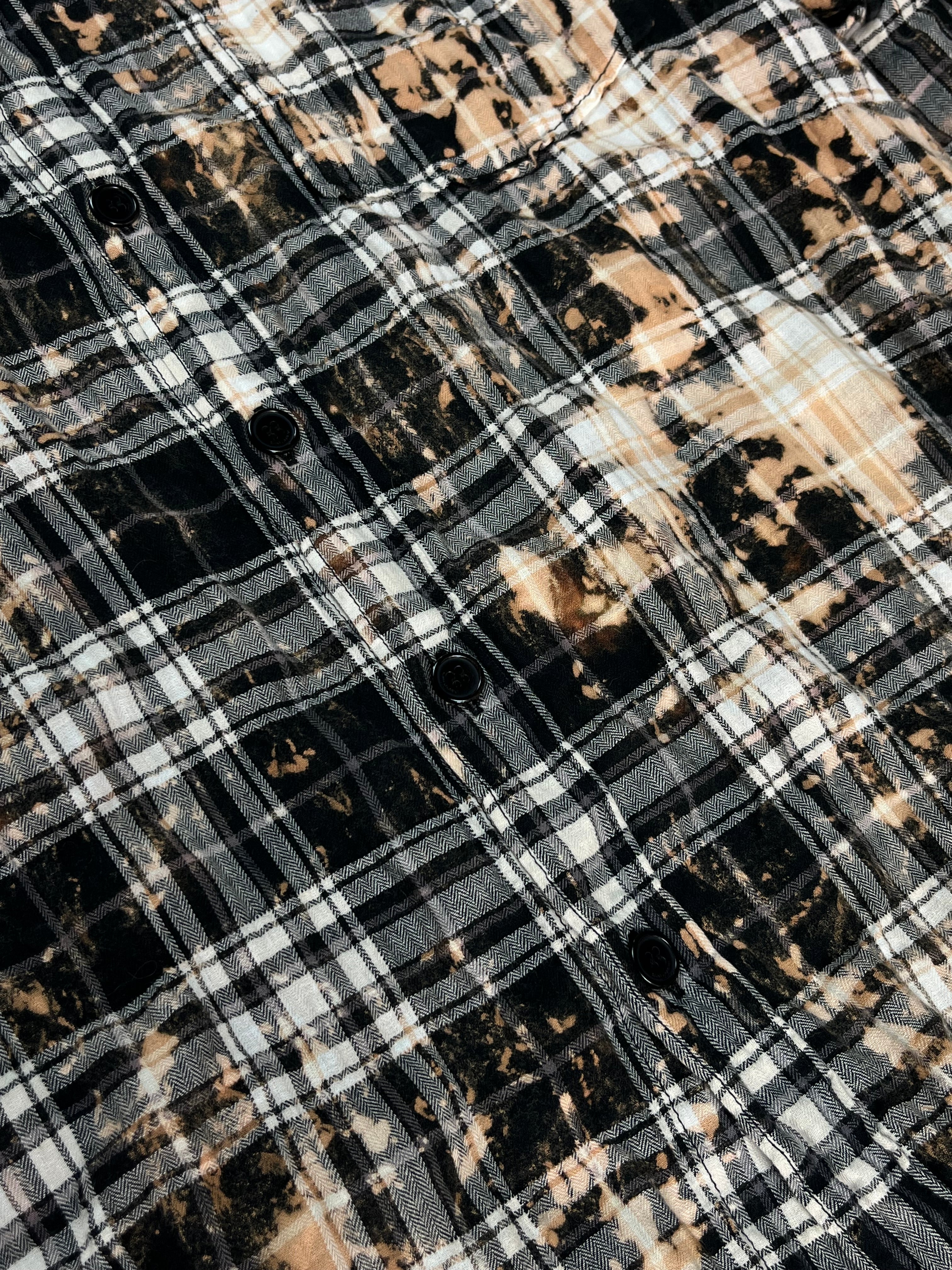SS16 Saint Laurent Paris Bleached Flannel Shirt