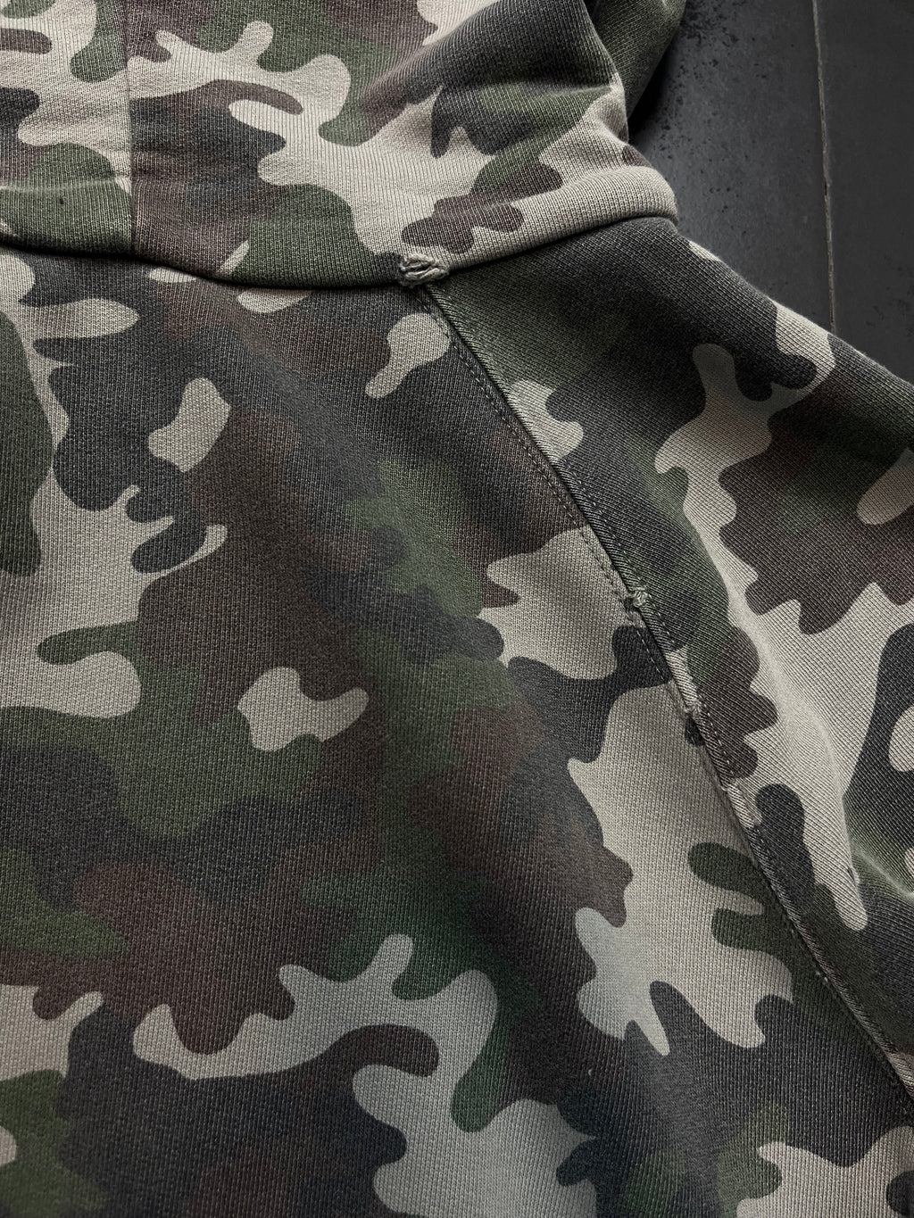 2015 Saint Laurent Paris “Camo” Distressed Hoodie By Hedi Slimane