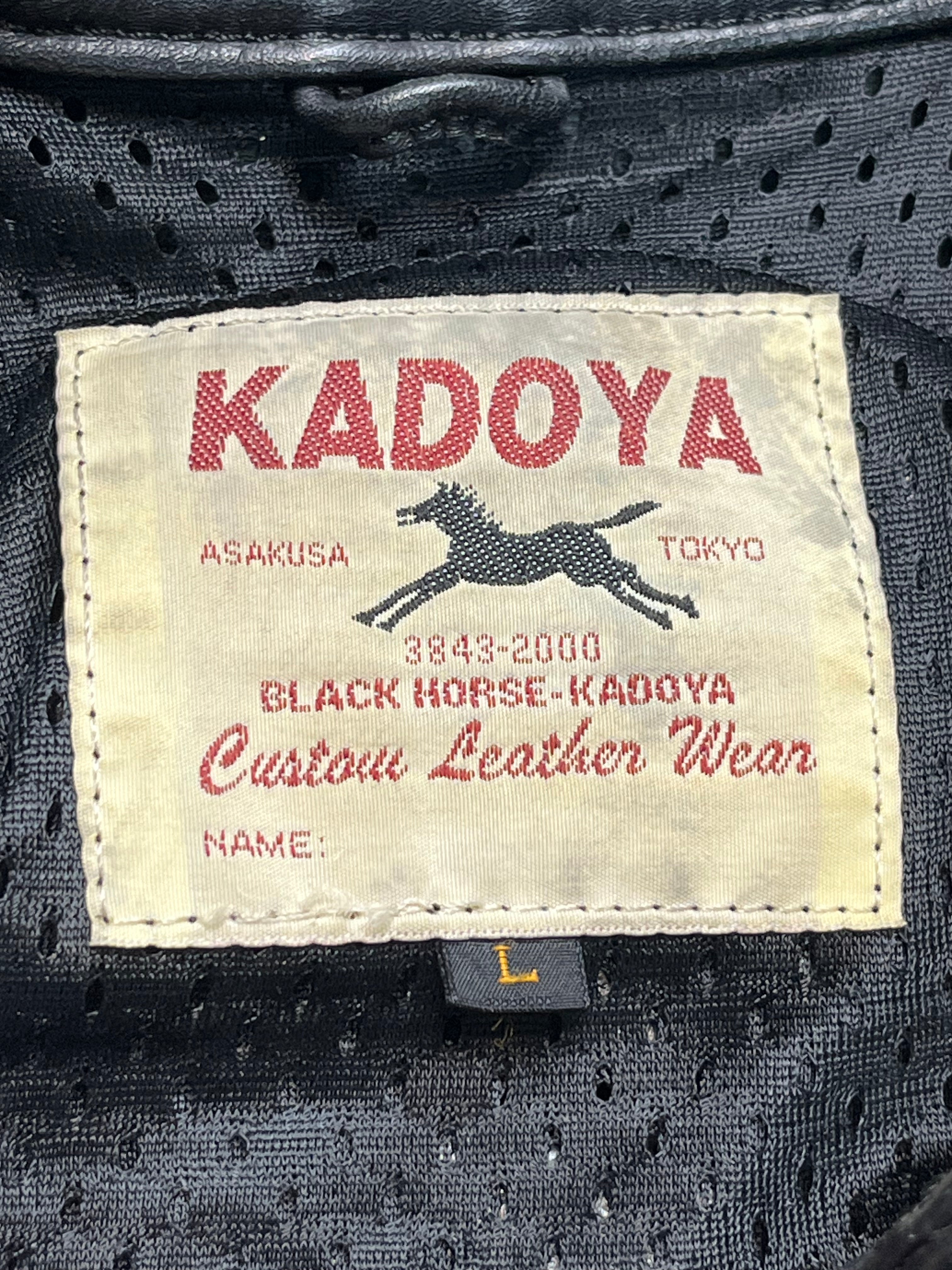 2000 Kadoya 1of1 Custom “Suzuki Hayabusa” Leather Jacket