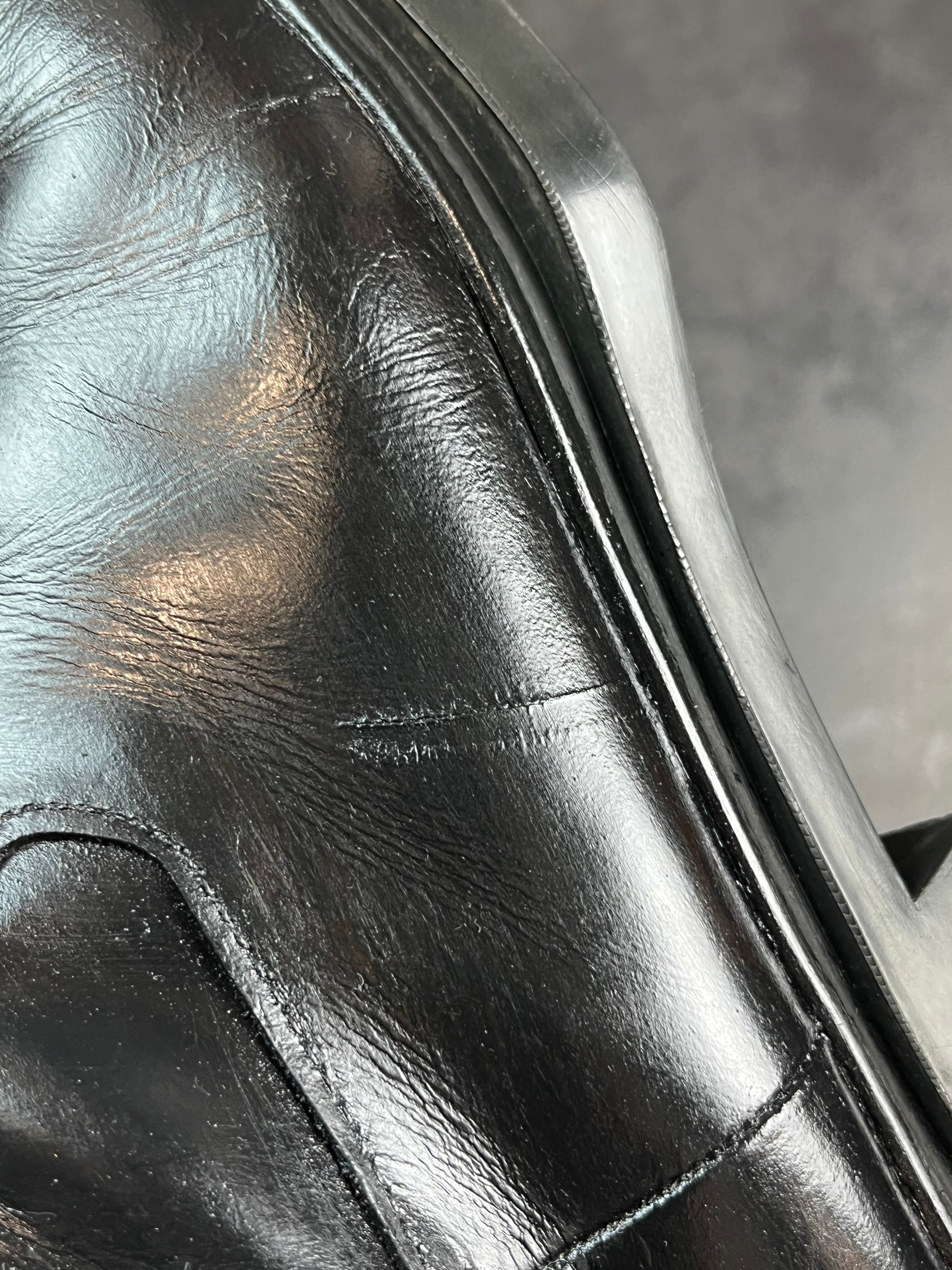 AW99 Prada Square Toe Moto Boots