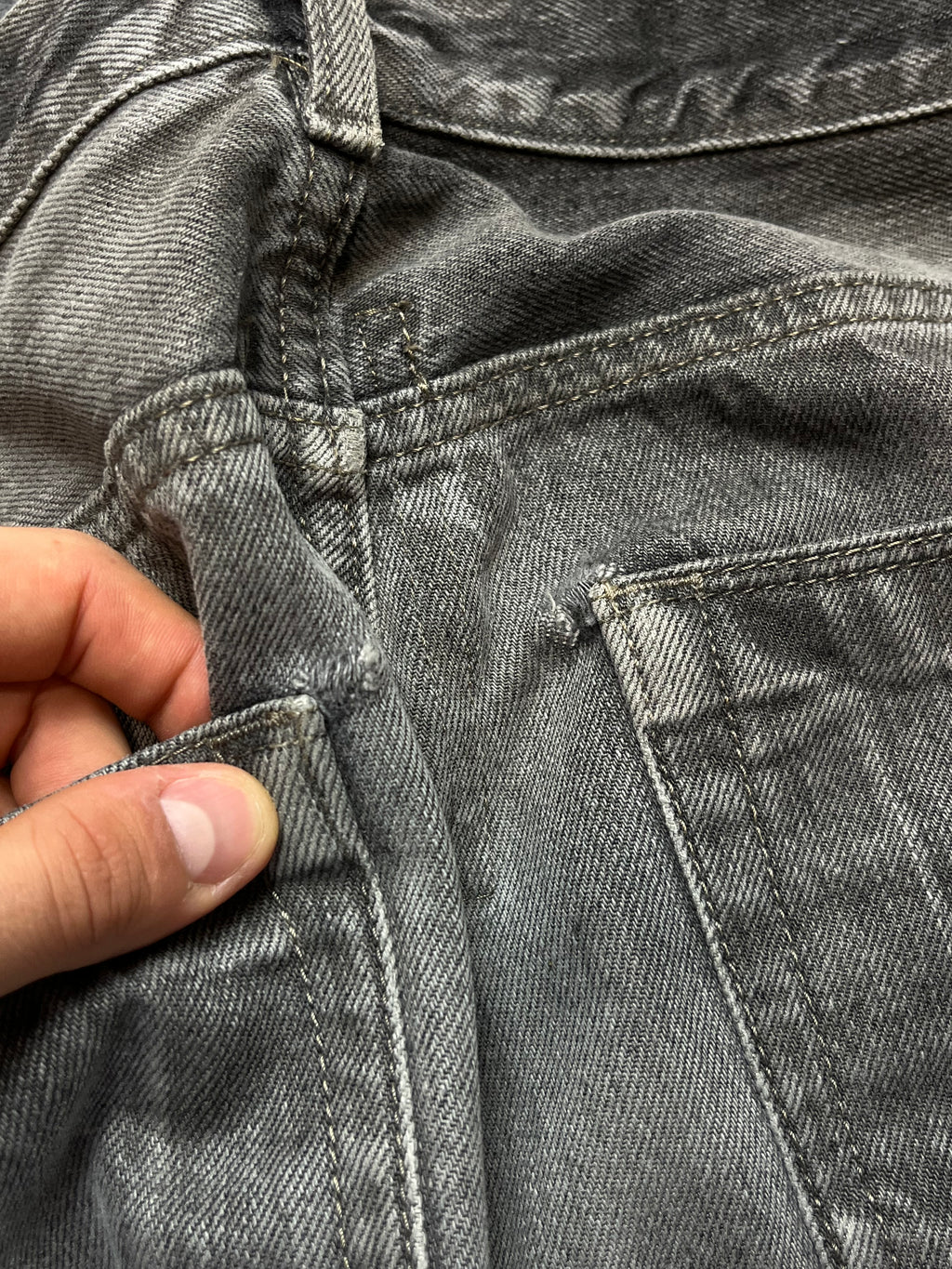 FW15 Rick Owens Drkshdw "Detroit" Overdyed Denim