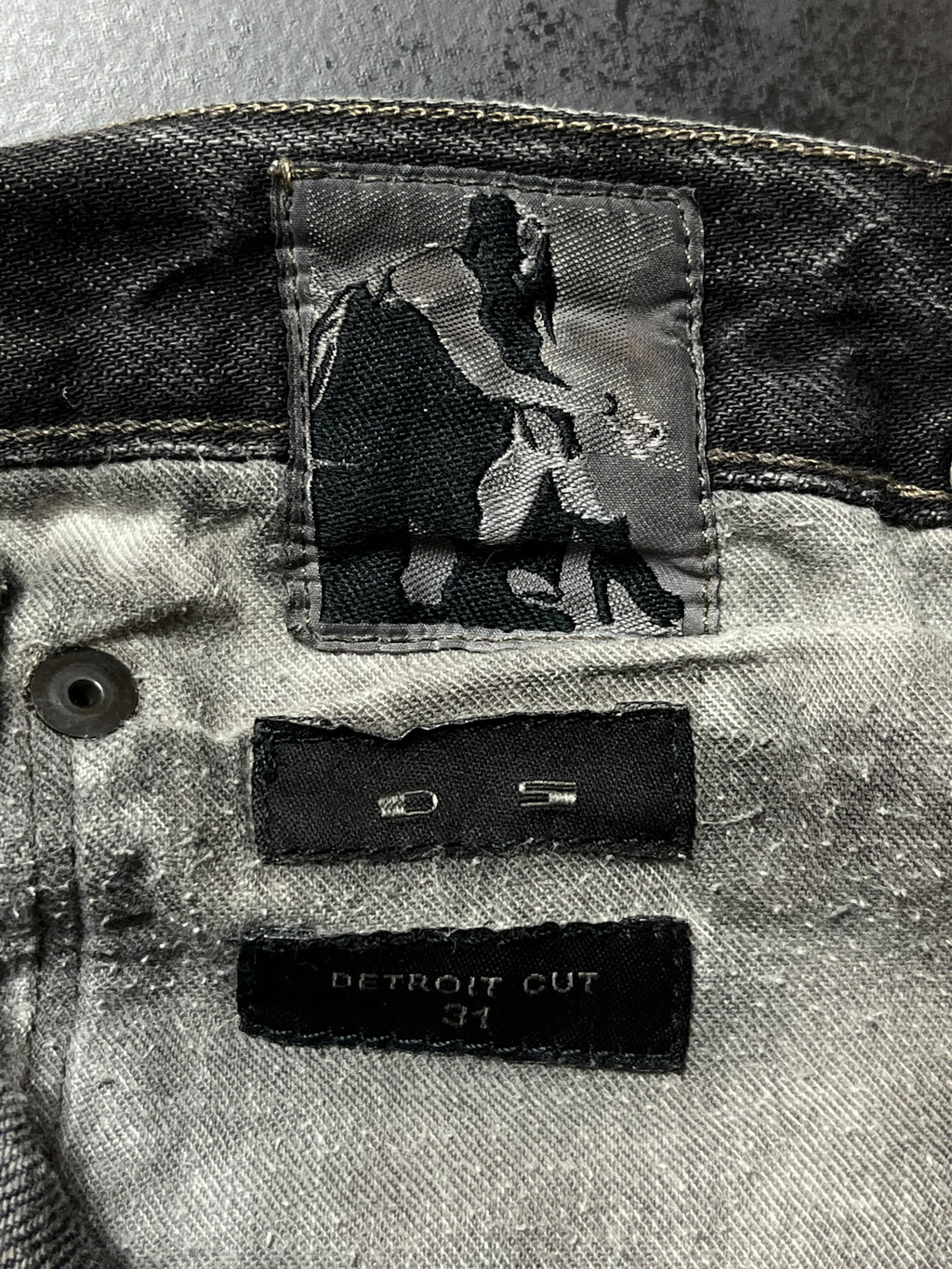 FW15 Rick Owens Drkshdw "Detroit" Overdyed Denim