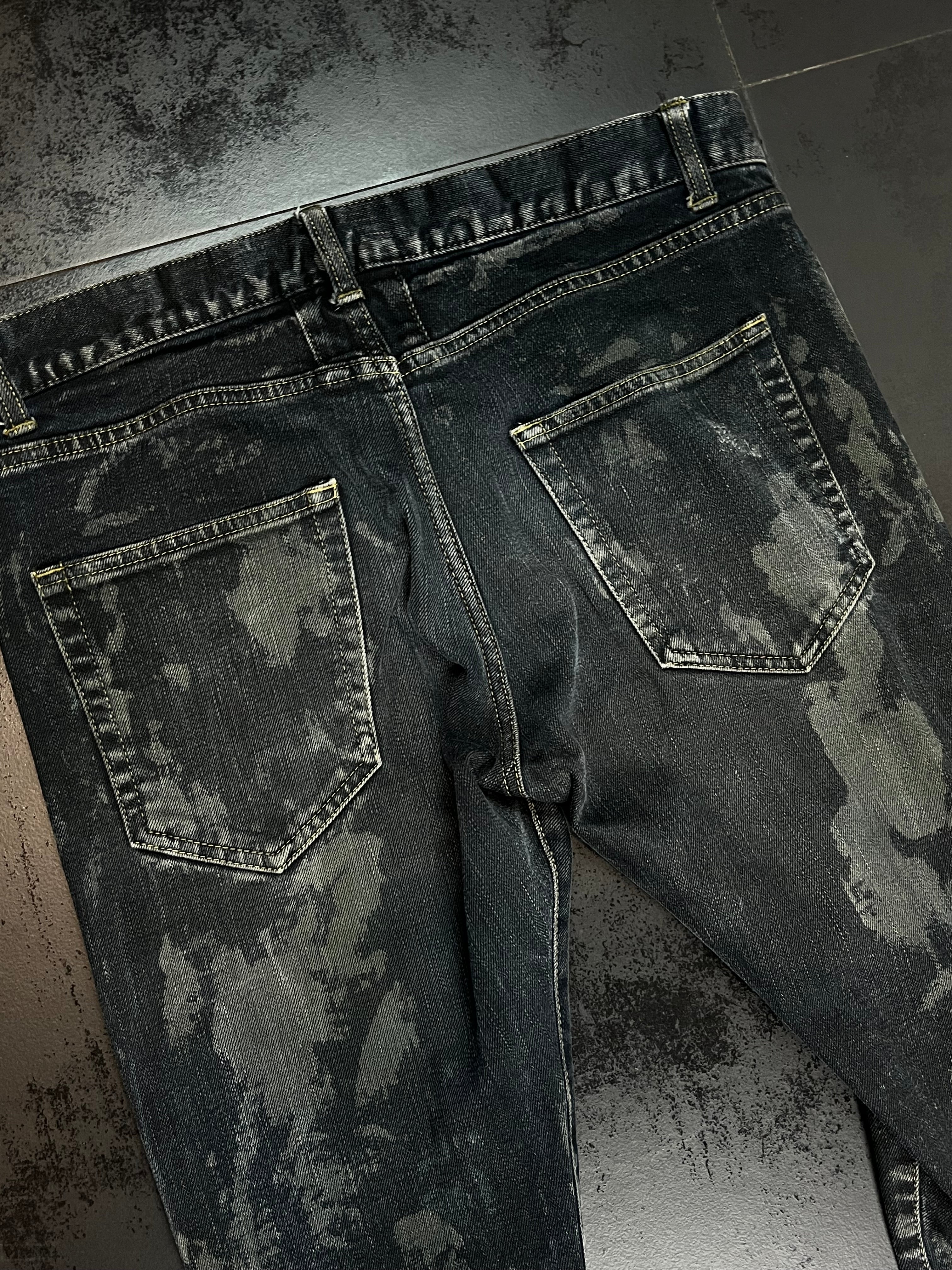 FW13 Saint Laurent Paris “Oil Spill” Denim By Hedi Slimane