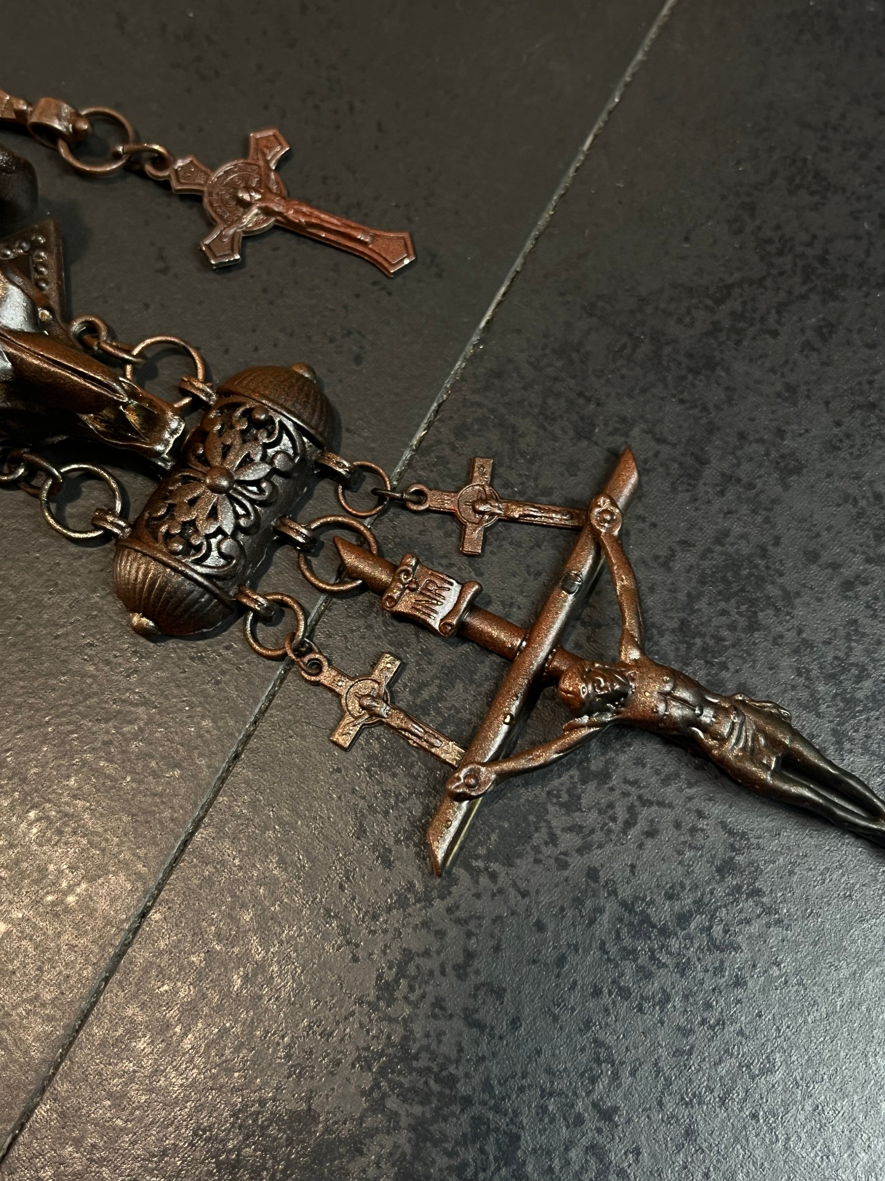 1of1 1994 Jean Pault Gaultier Multicross-Buffalo Rosary