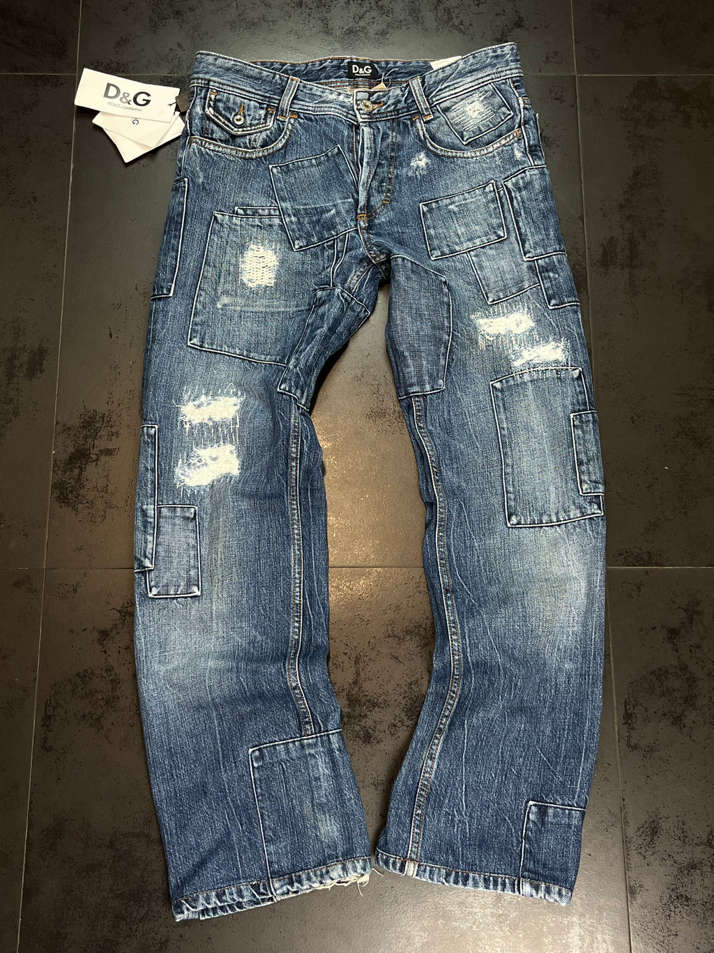 2000s Dolce & Gabbana Low Rise Flared Jeans