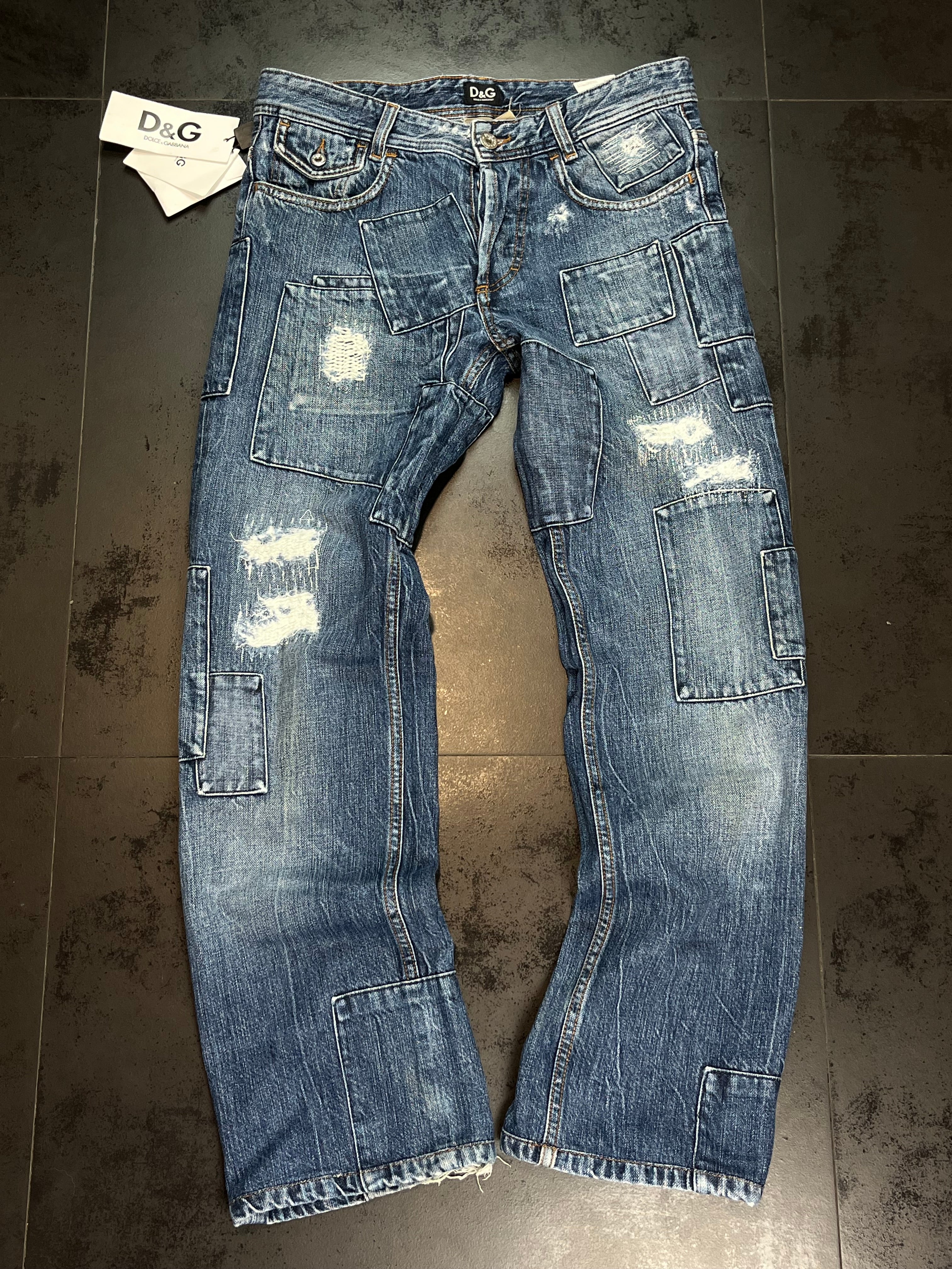 2000s Dolce & Gabbana Low Rise Flared Jeans
