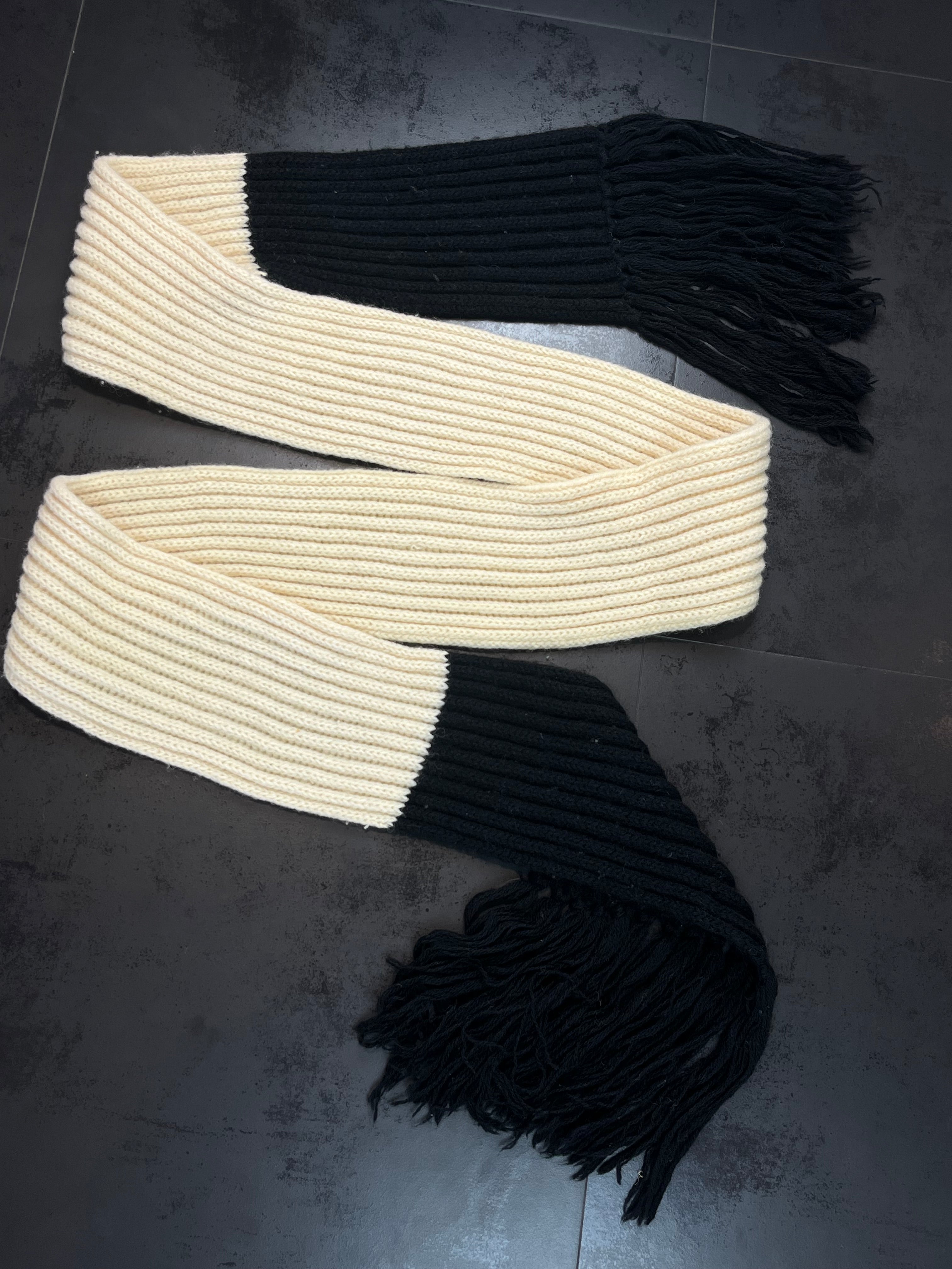 AW06 Dior "These Grey Days" Extra Long Wool Scarf