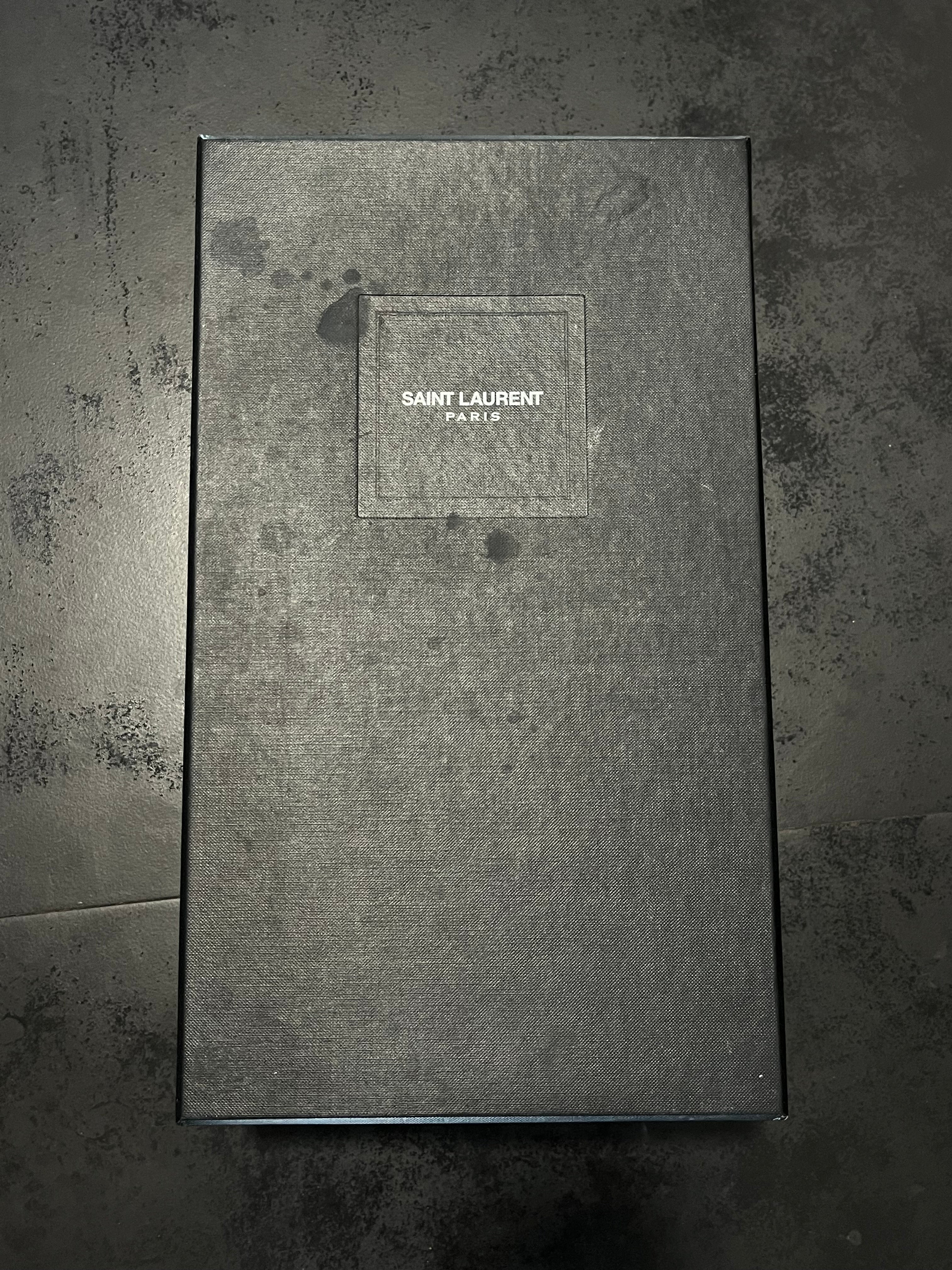 SS14 Saint Laurent Paris “Western Buckle” Boots By Hedi Slimane