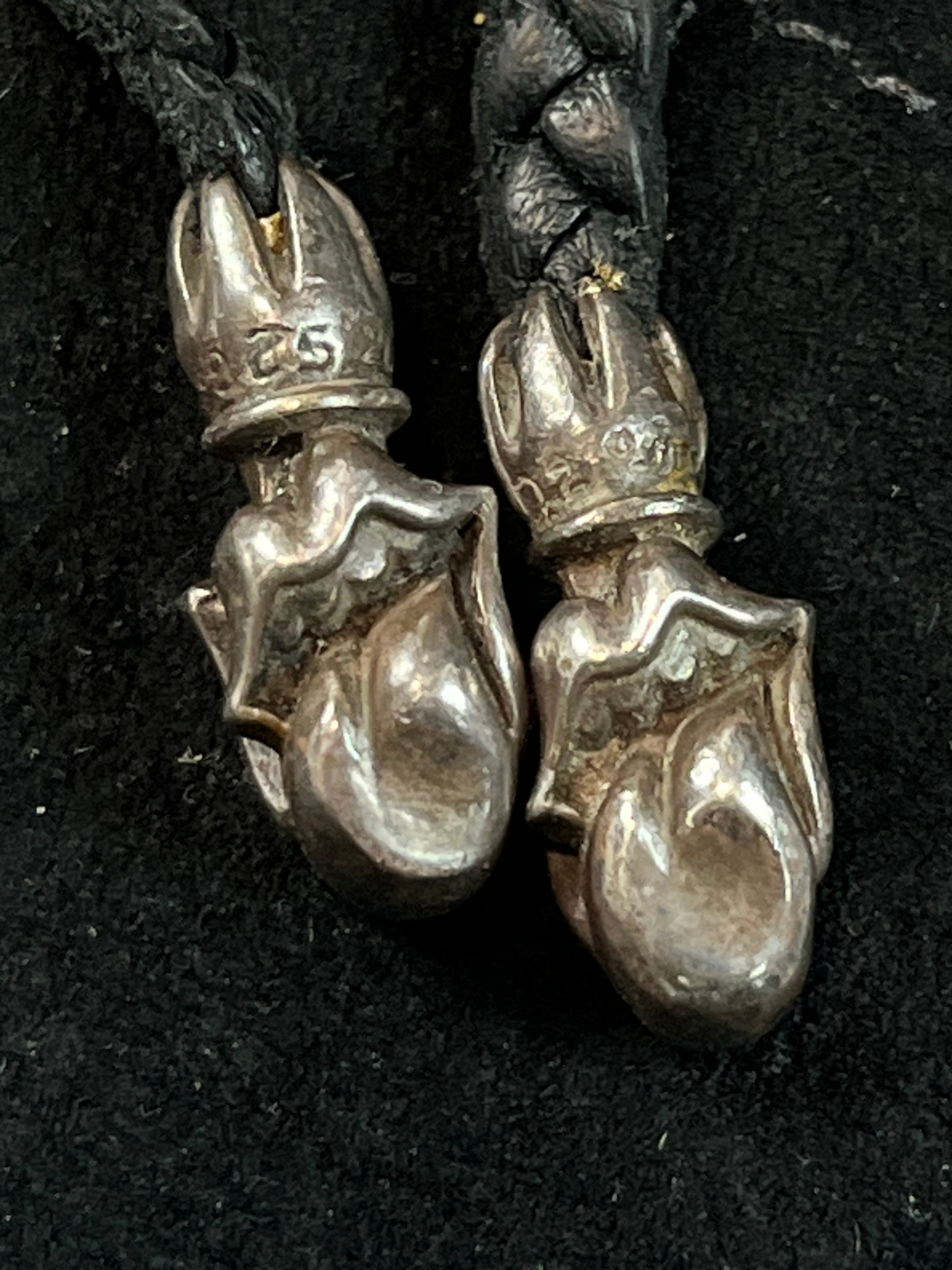 2002 Chrome Hearts Pendant + Leather Braid Necklace