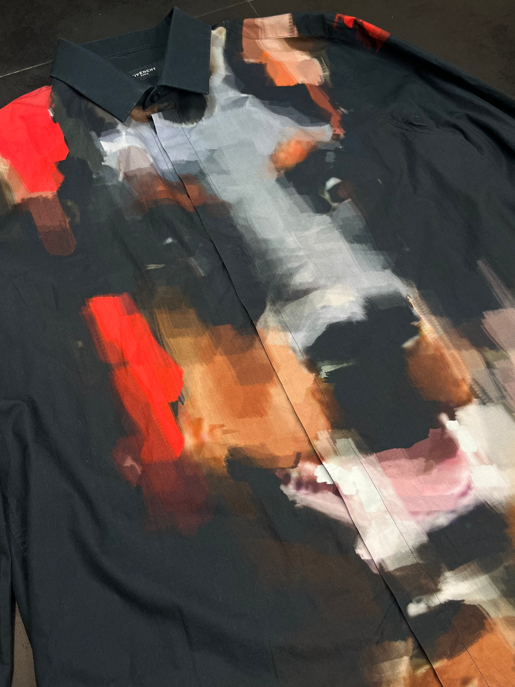 Givenchy Dobbermann Oil Painting Shirt By Riccardo Tisci