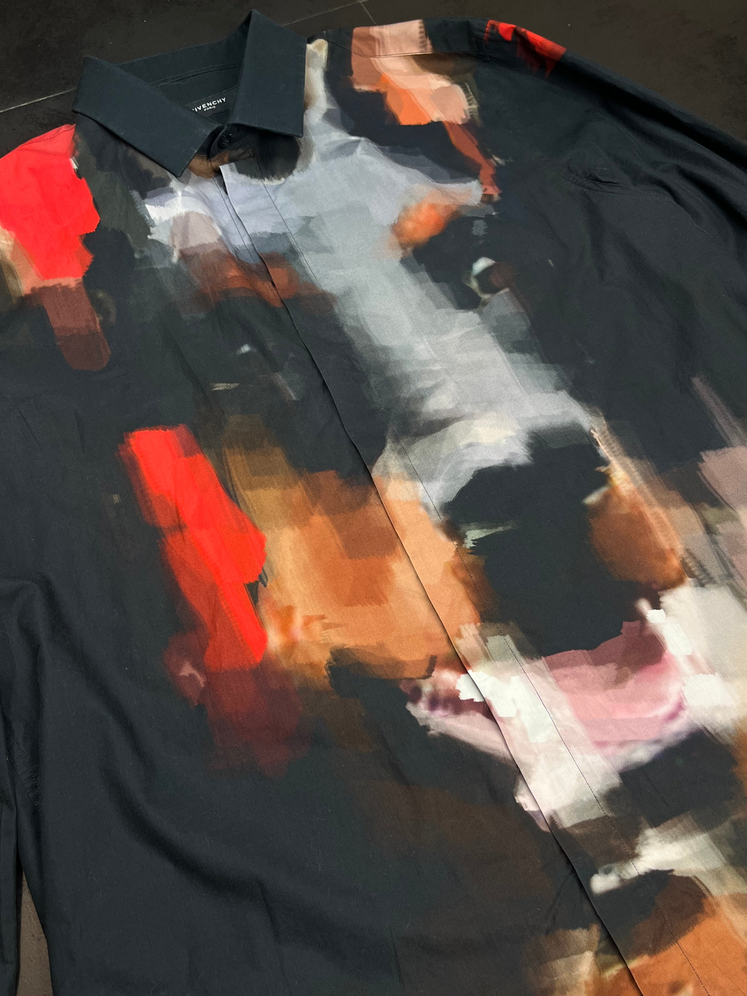 Givenchy Dobbermann Oil Painting Shirt By Riccardo Tisci