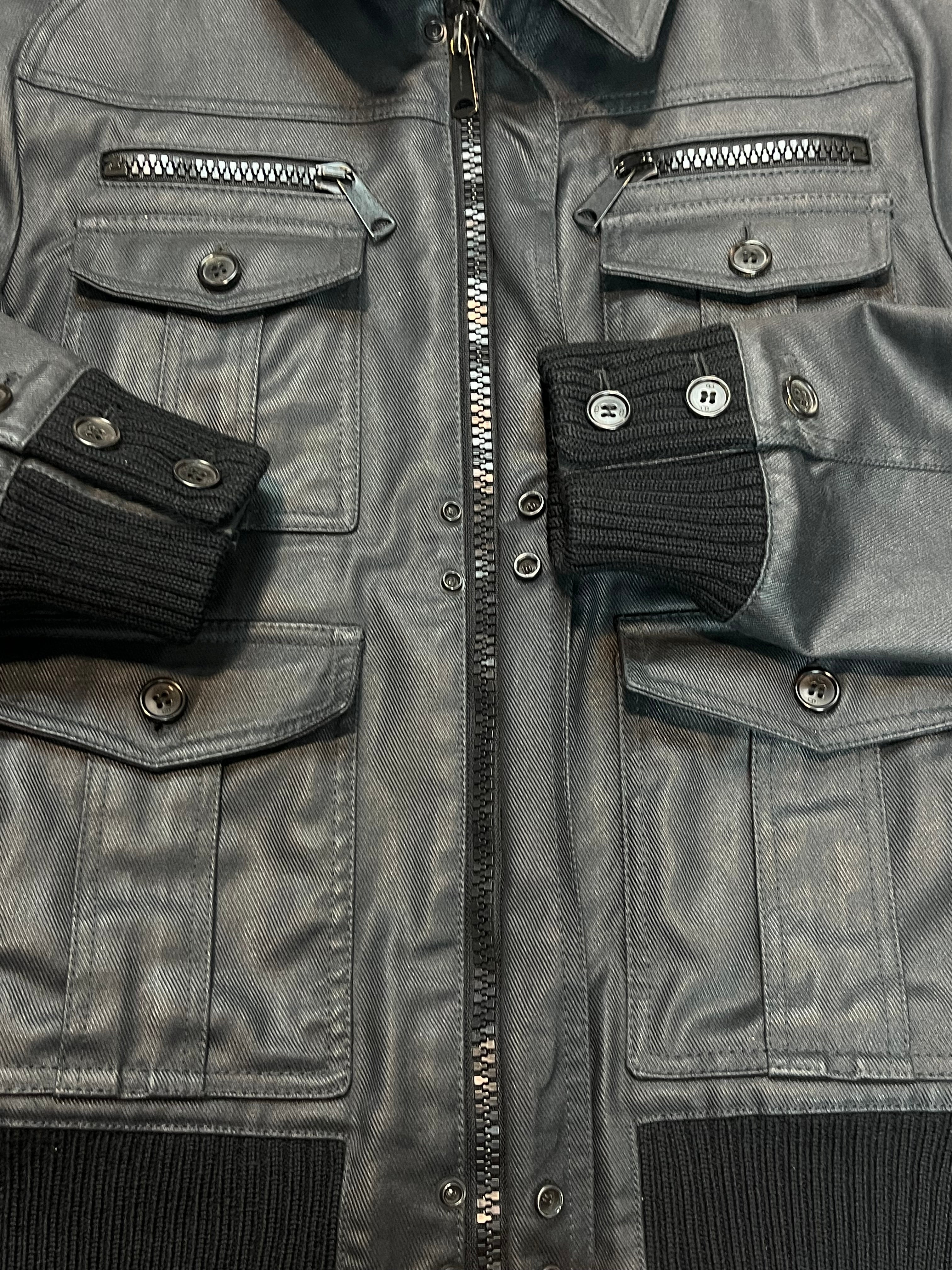 AW06 Dior “These Grey Days” Waxed M65 Jacket By Hedi Slimane