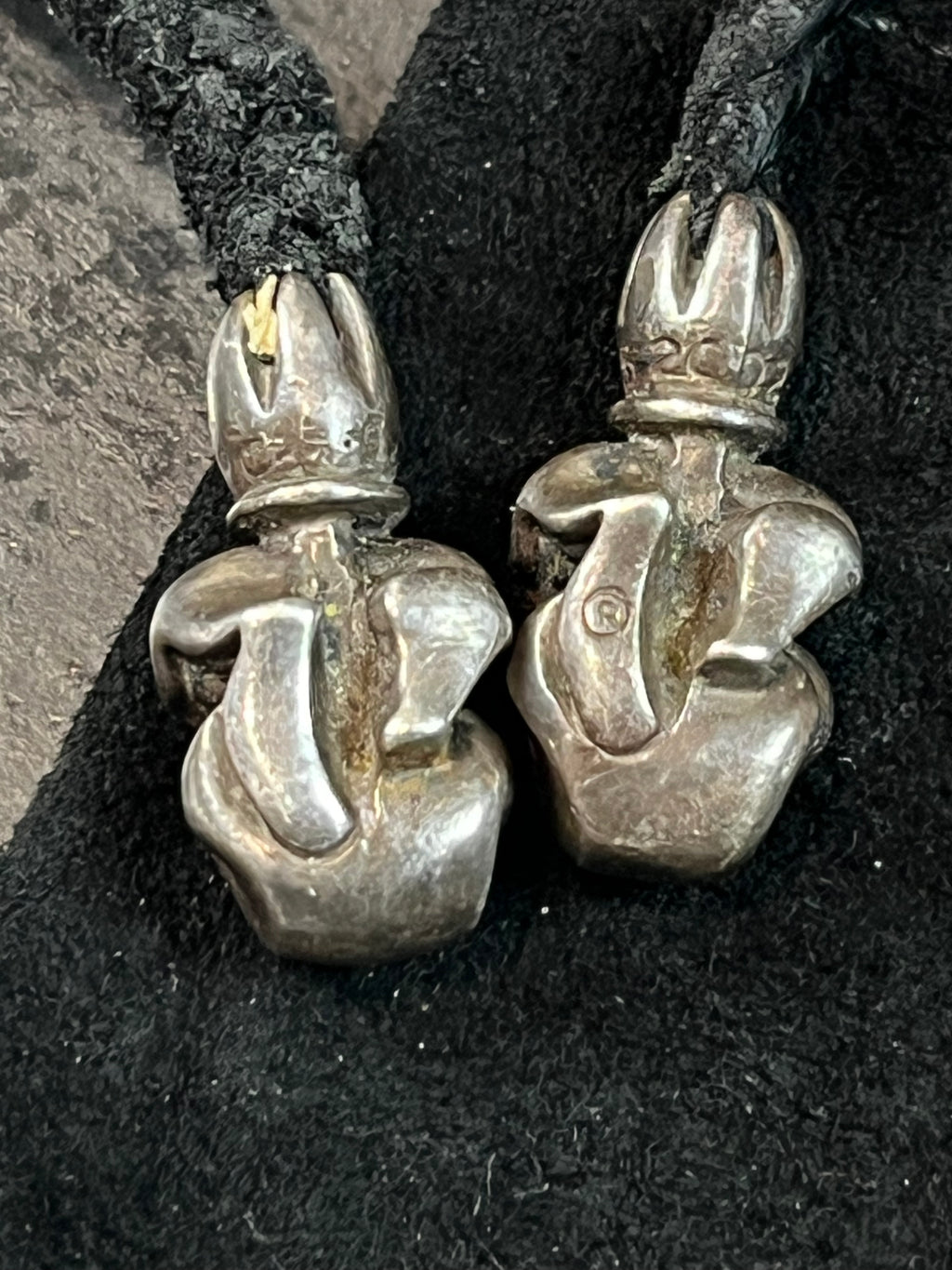 2002 Chrome Hearts Pendant + Leather Braid Necklace