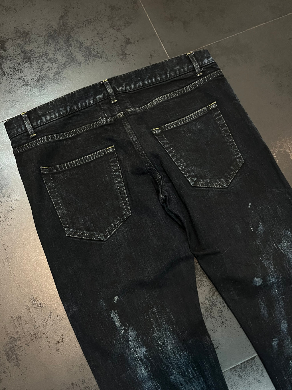 2014 Saint Laurent Paris “Oil Spill” Denim By Hedi Slimane