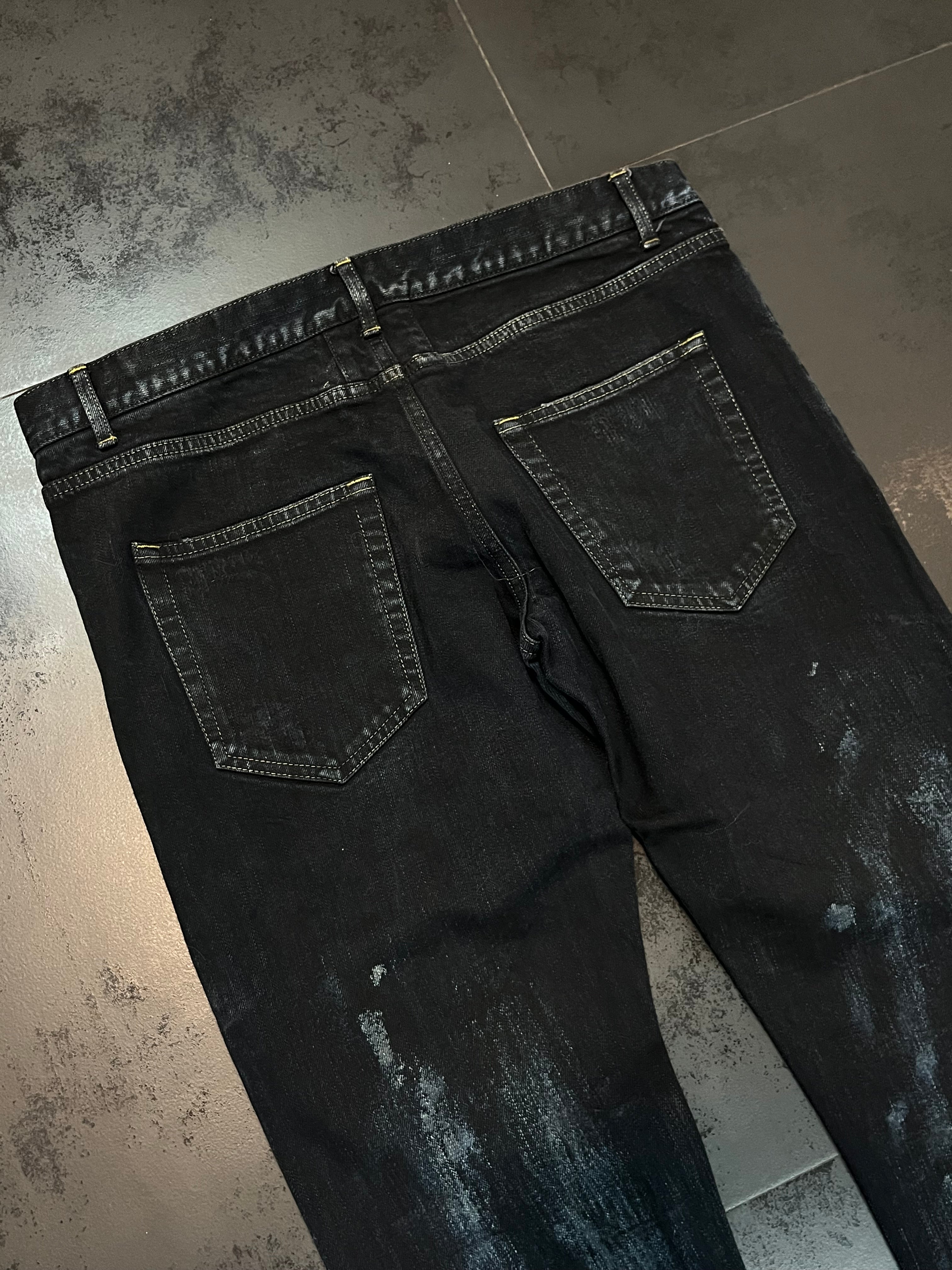 2014 Saint Laurent Paris “Oil Spill” Denim By Hedi Slimane