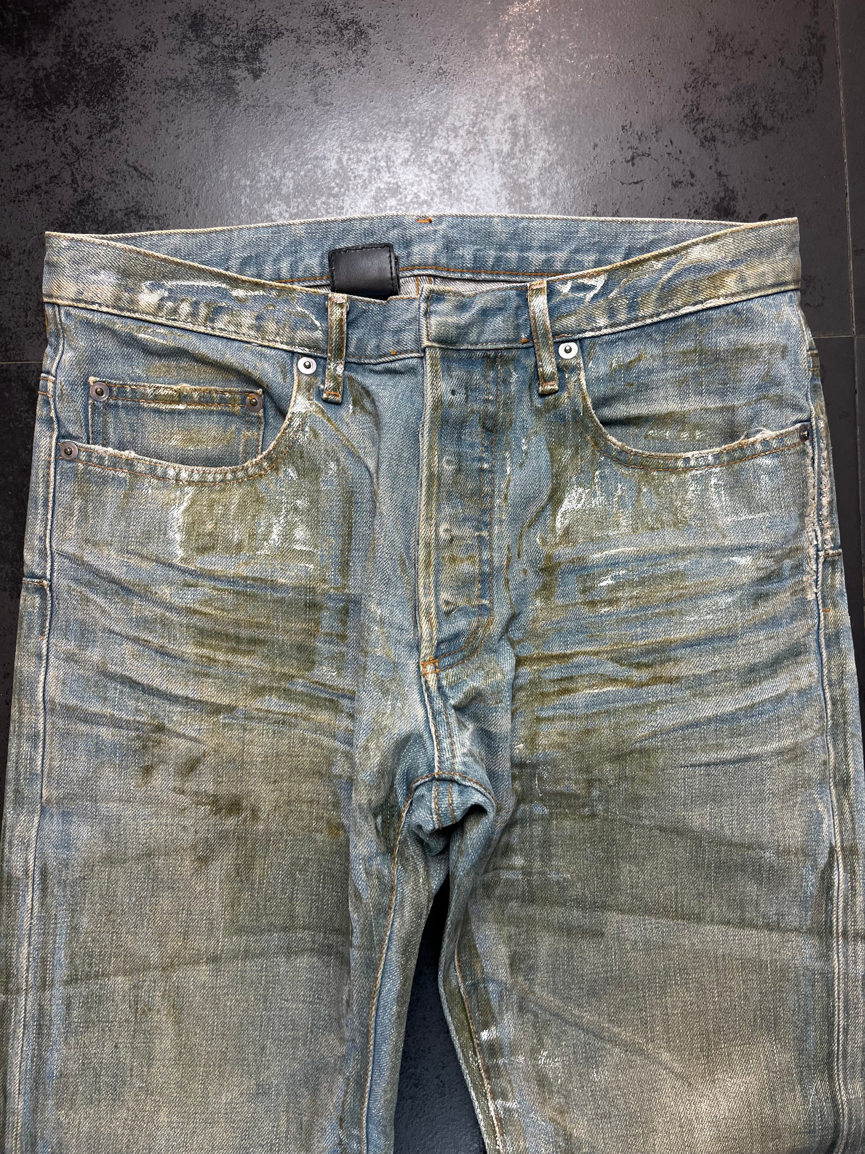 SS04 Dior Strip “Bleu Claire” Ice Wax Denim