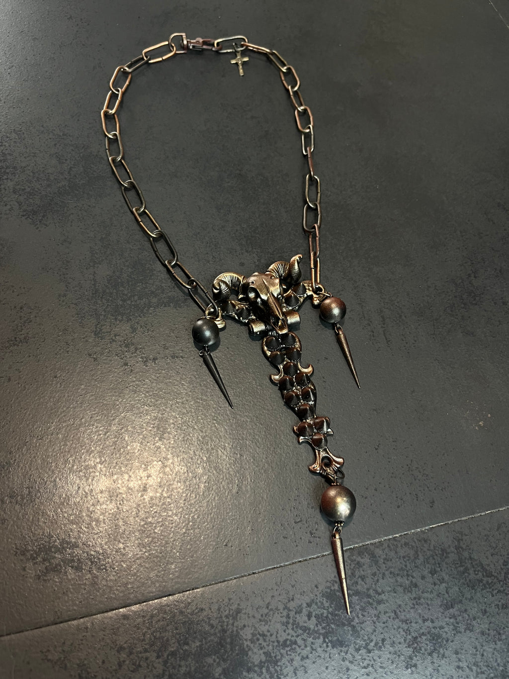 1of1 1994 Jean Pault Gaultier Buffalo Thorns Necklace