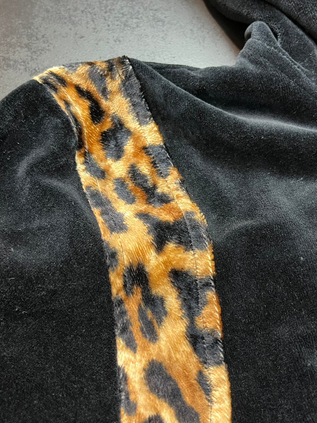 Mastermind x Neighborhood “Teddy” Cheetah Print Velour Hoodie