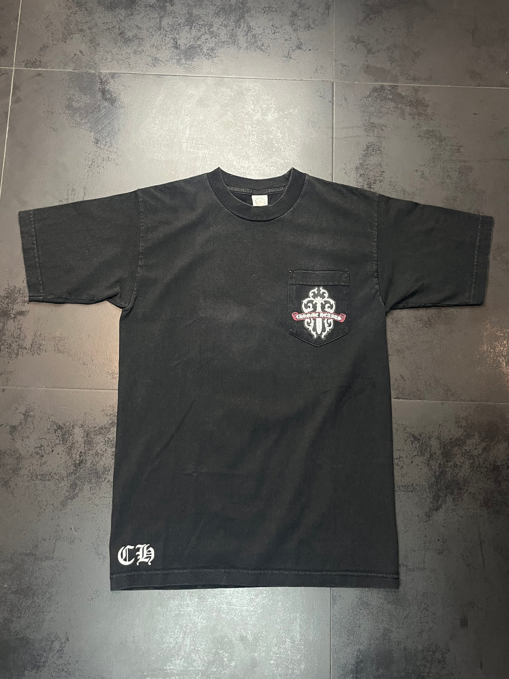 Chrome Hearts Camo Dagger/Scroll Logo Pocket Tee