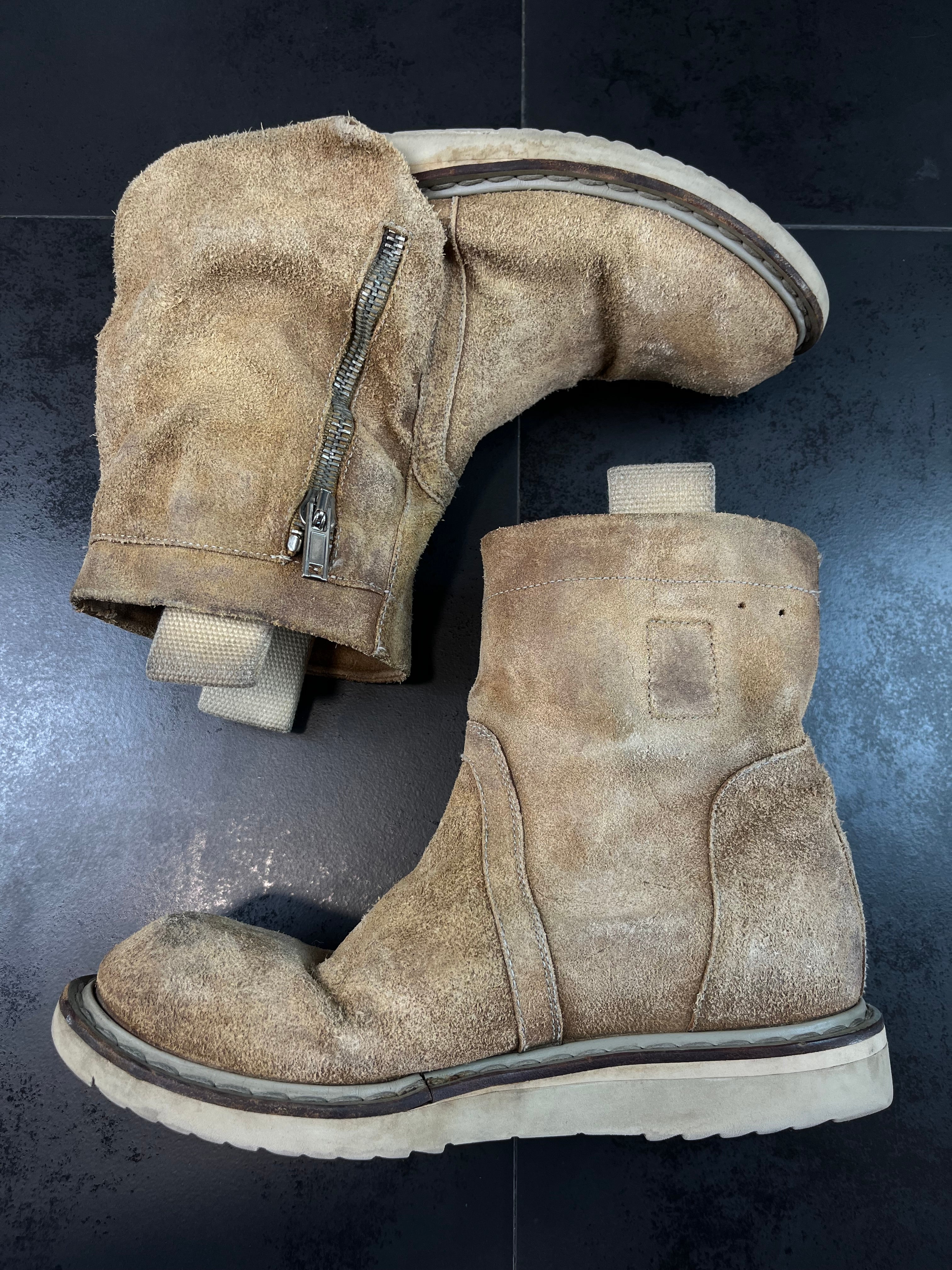 SS12 Rick Owens "Naska" Engineer Cargo Desert Boots