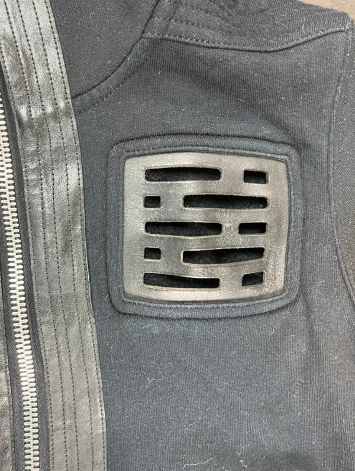 SS14 Rick Owens Vicious “Gimp” Leather Trim Hoodue