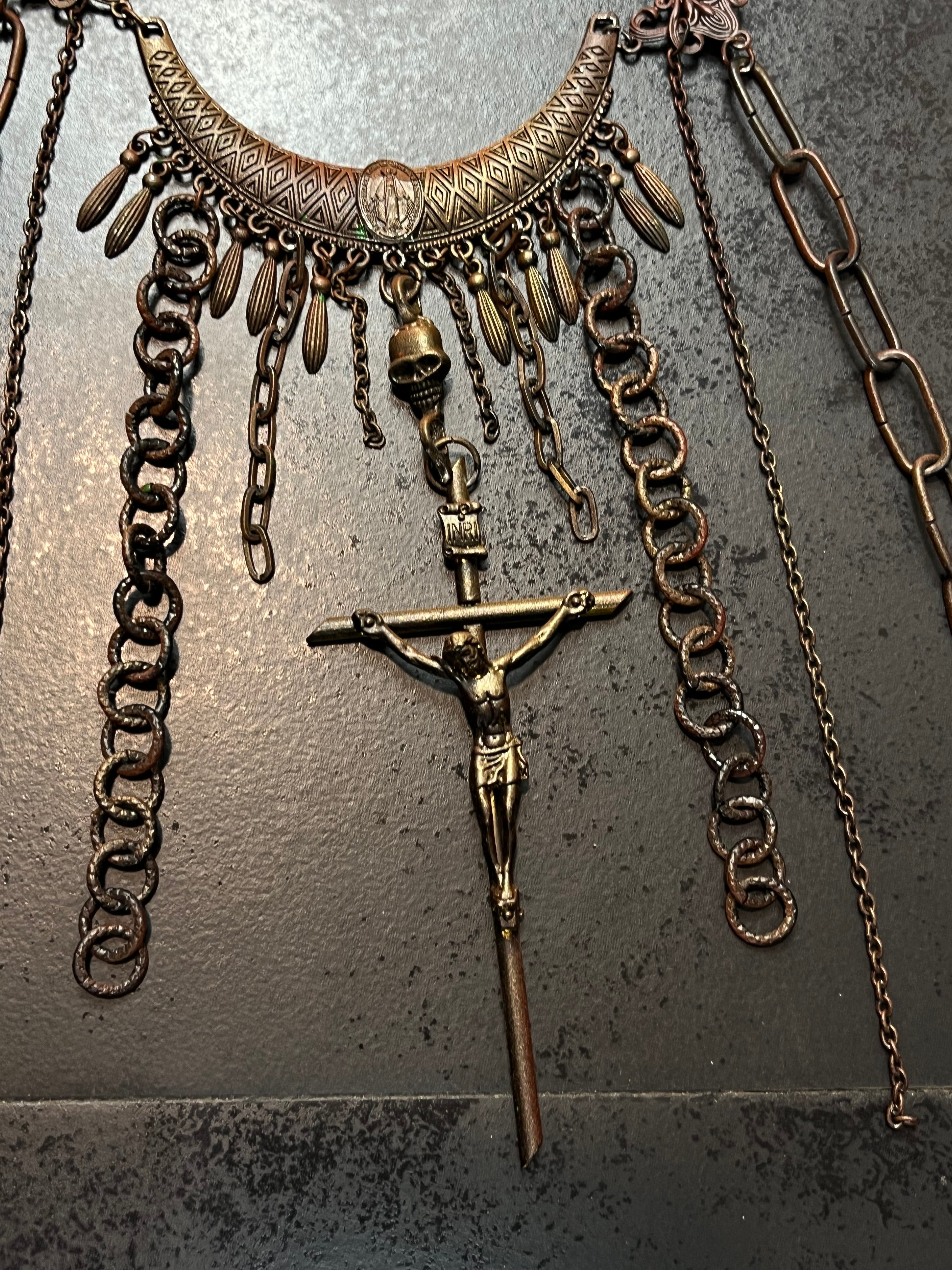 90s 1of1 Jean Paul Gaultier Gothic Necklace Sample