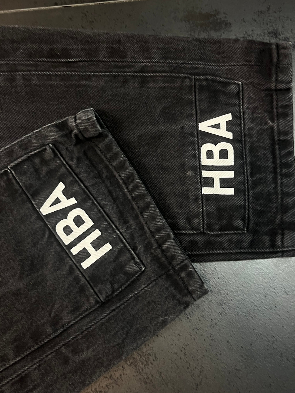 SS16 Hood By Air “Double Sag” Double Knees Denim