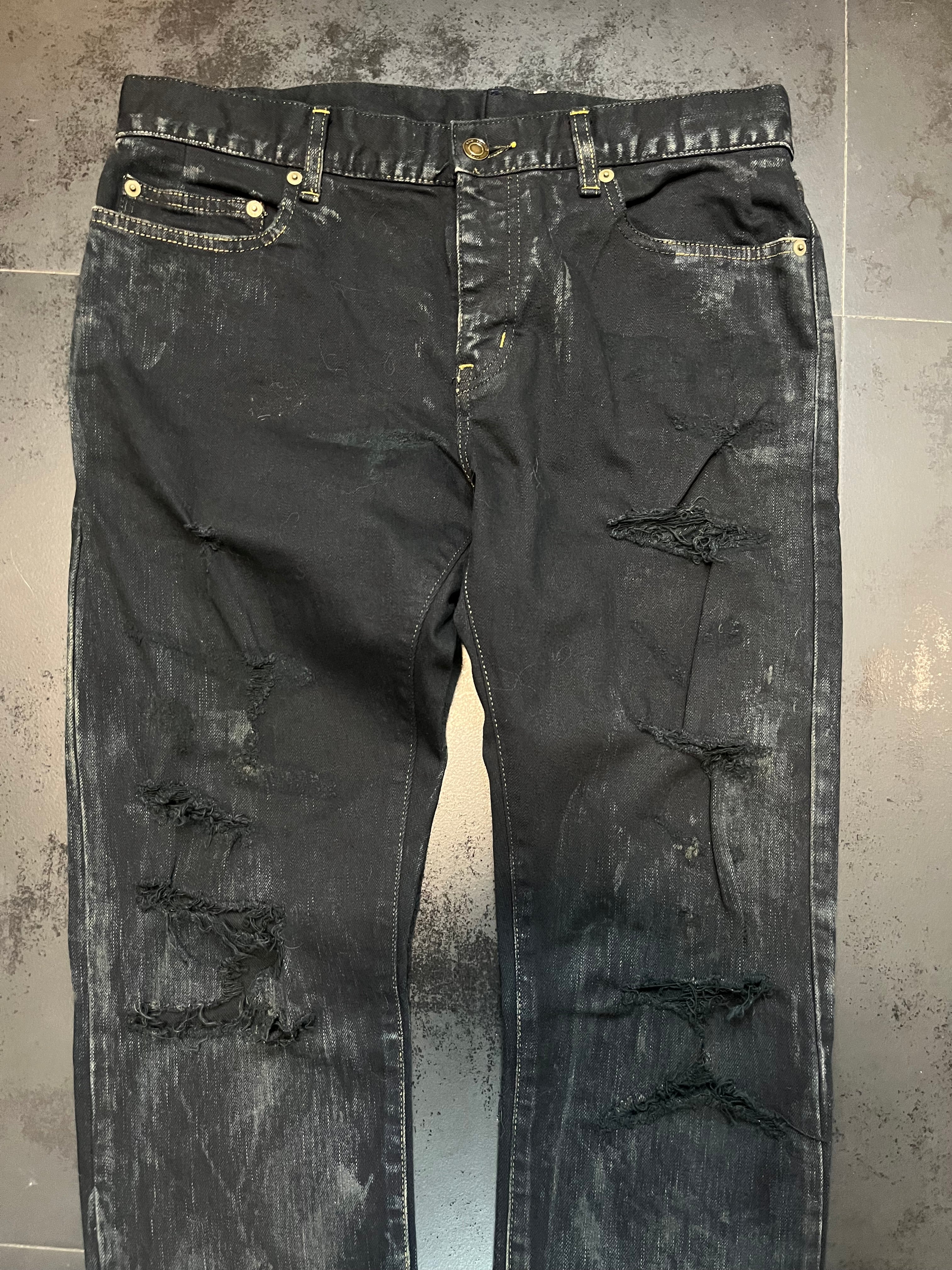 2015 Saint Laurent Oil Spill Denim By Hedi Slimane