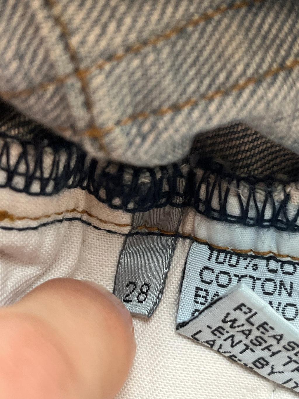 SS04 Dior Strip “Bleu Claire” Ice Wax Denim