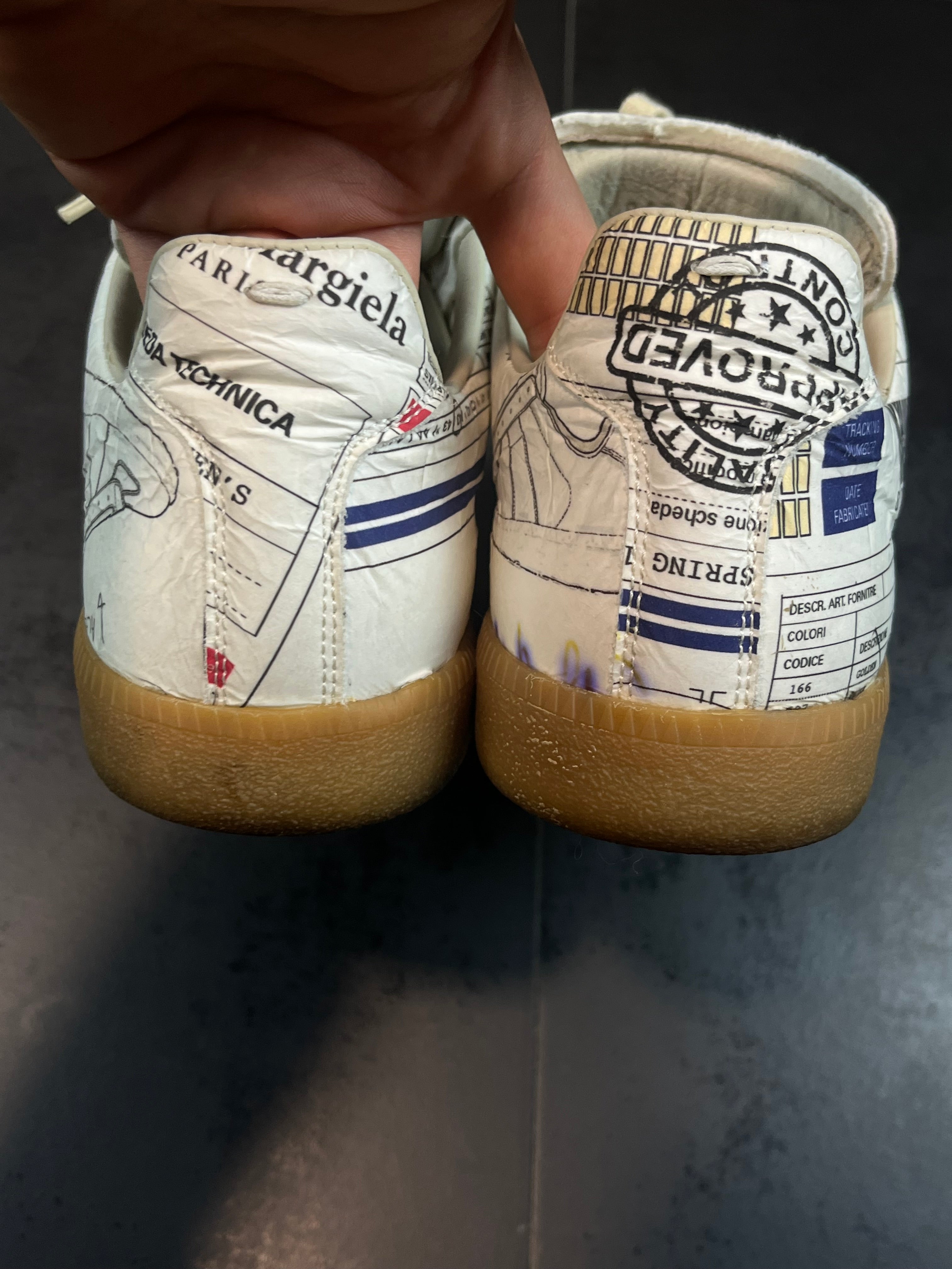 AW17 Maison Margiela “Sample Files” Paper Gats