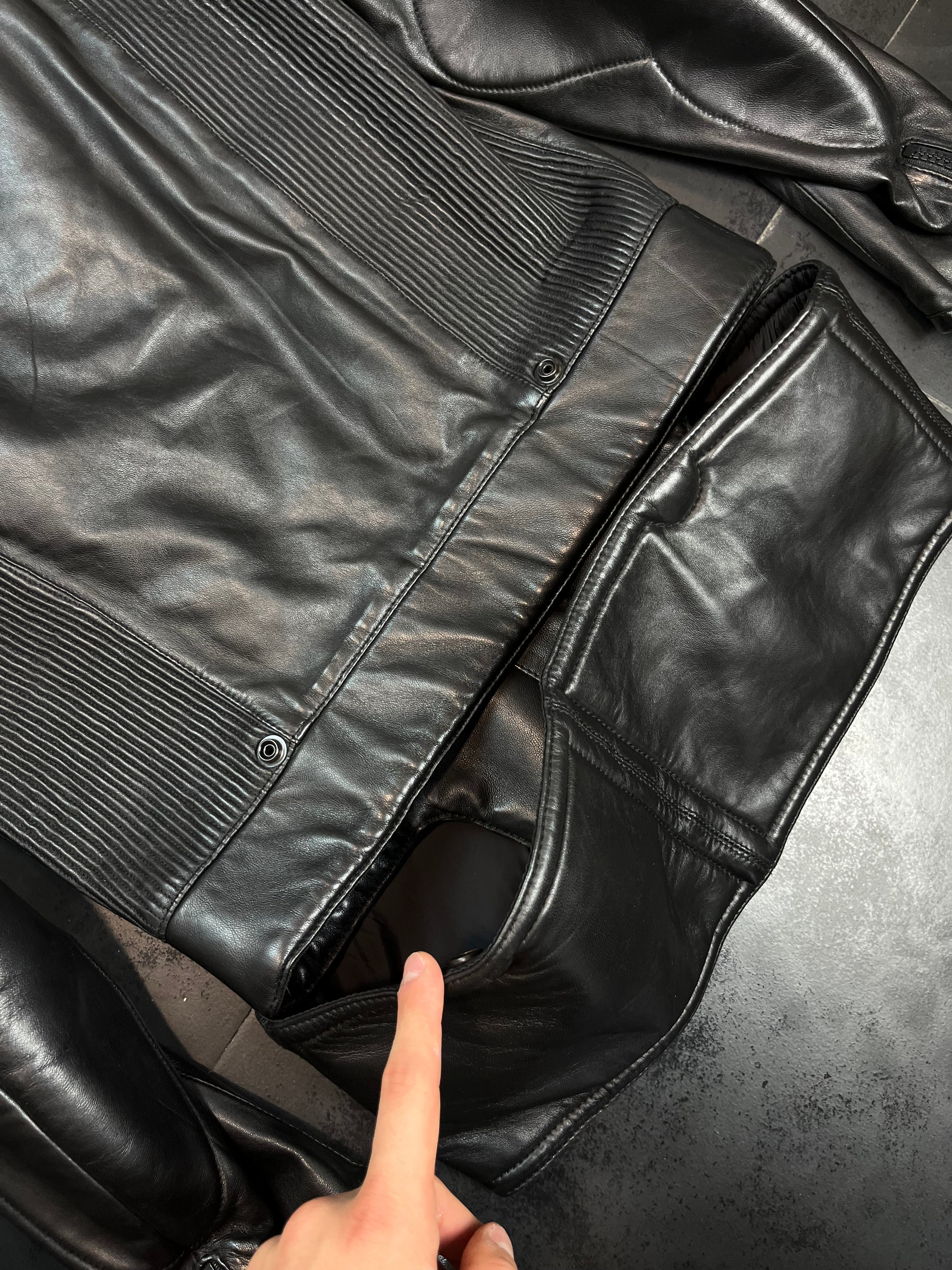 AW11 Maison Margiela 8 zip Rider Leather Jacket