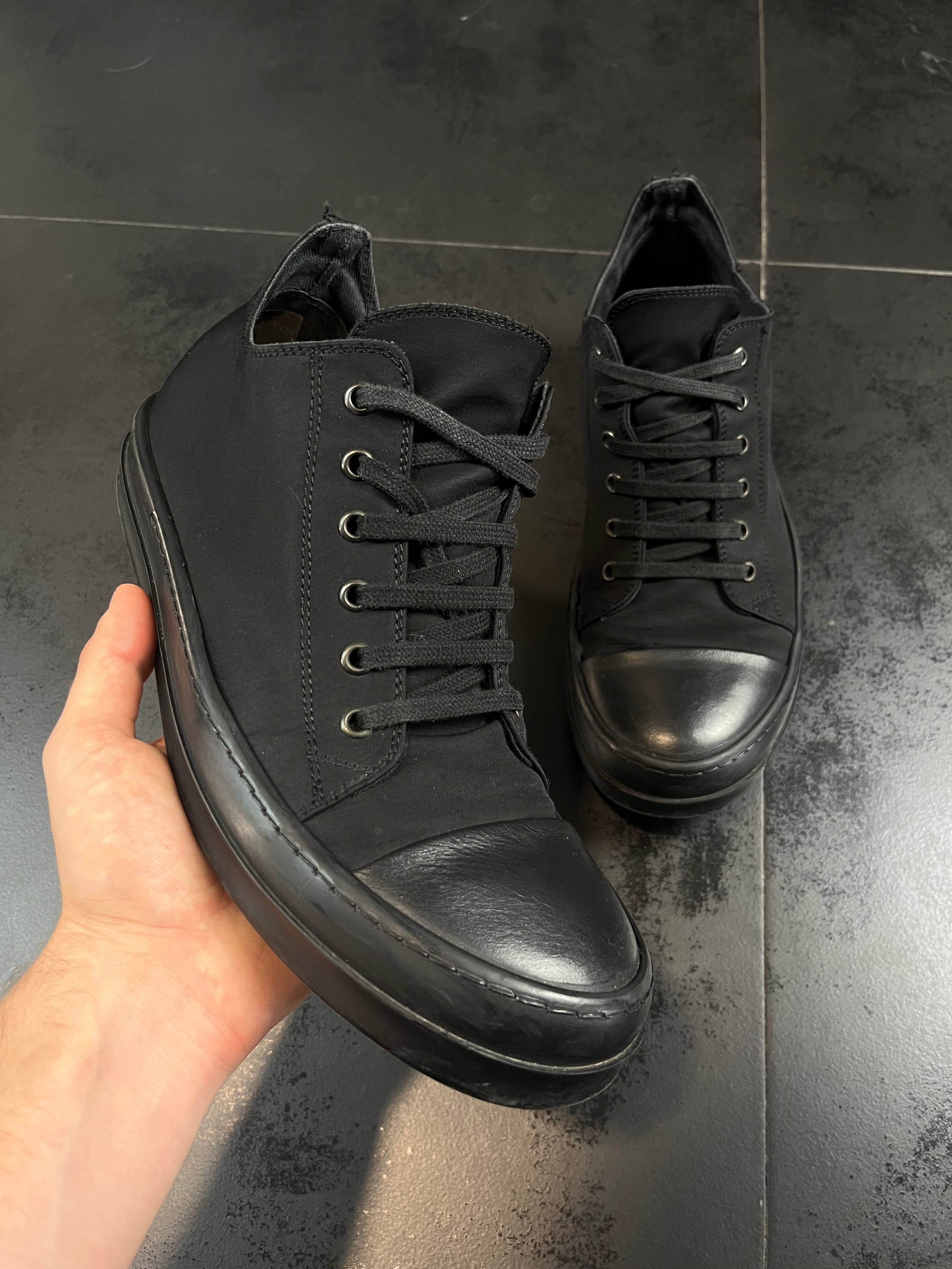 Rick Owens Drkshdw Ramones Triple Black Low