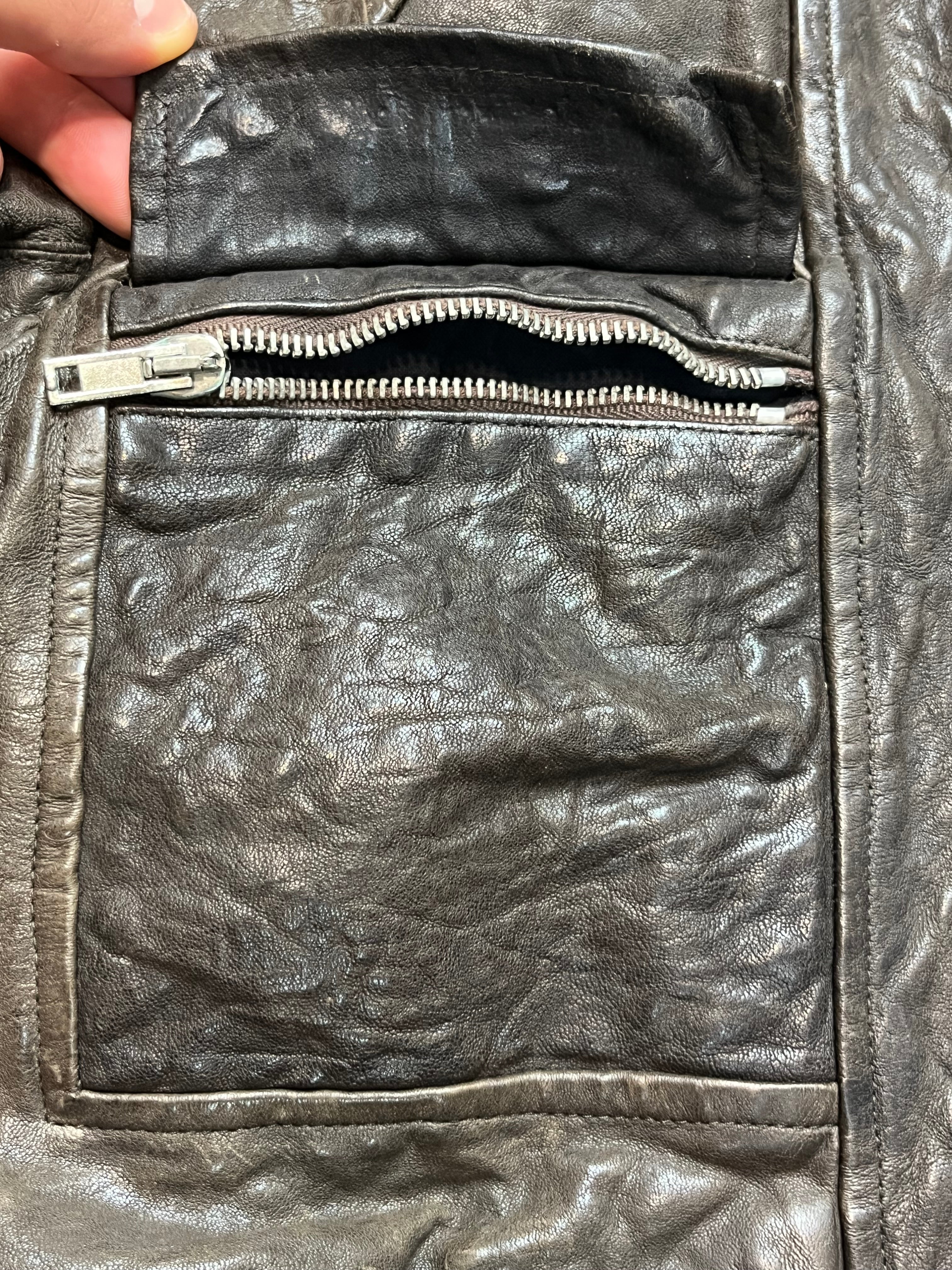 AW08 Rick Owens Stag “Bruiser” 5 Pocket Leather Jacket