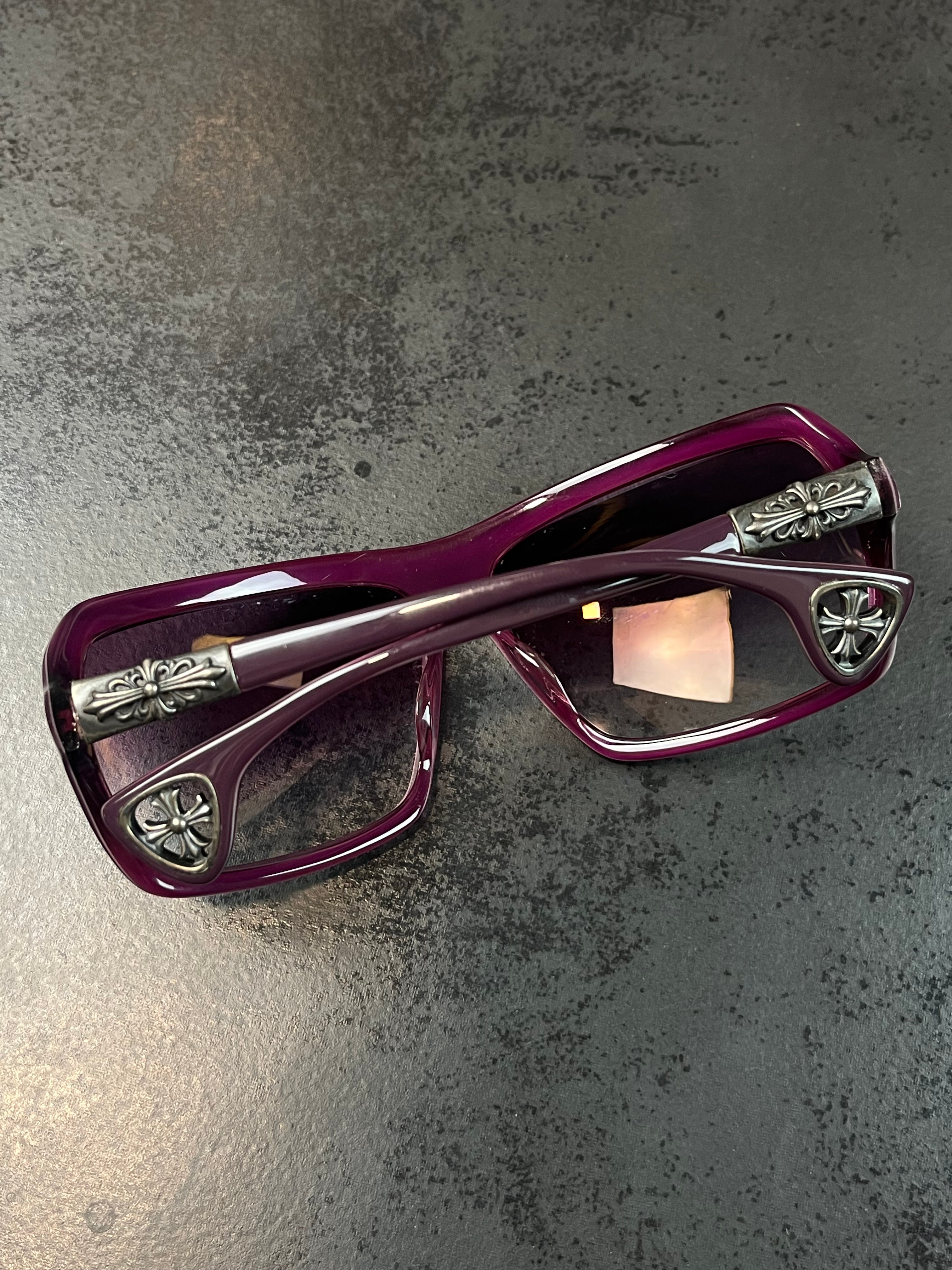 2000s Chrome Hearts “Thrust” Silver/Acetate Aviators