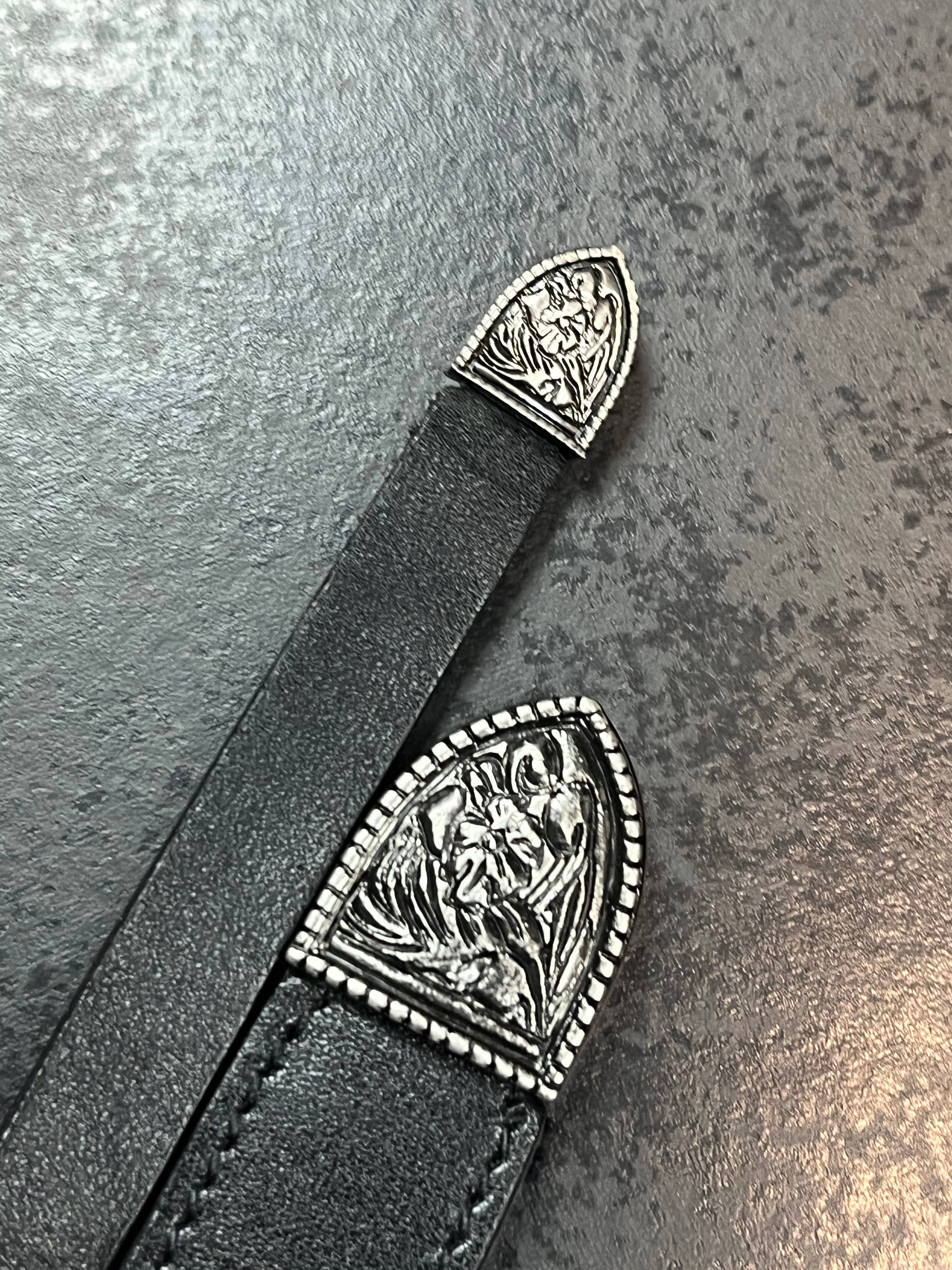 Saint Laurent Double Western Buckle Belt