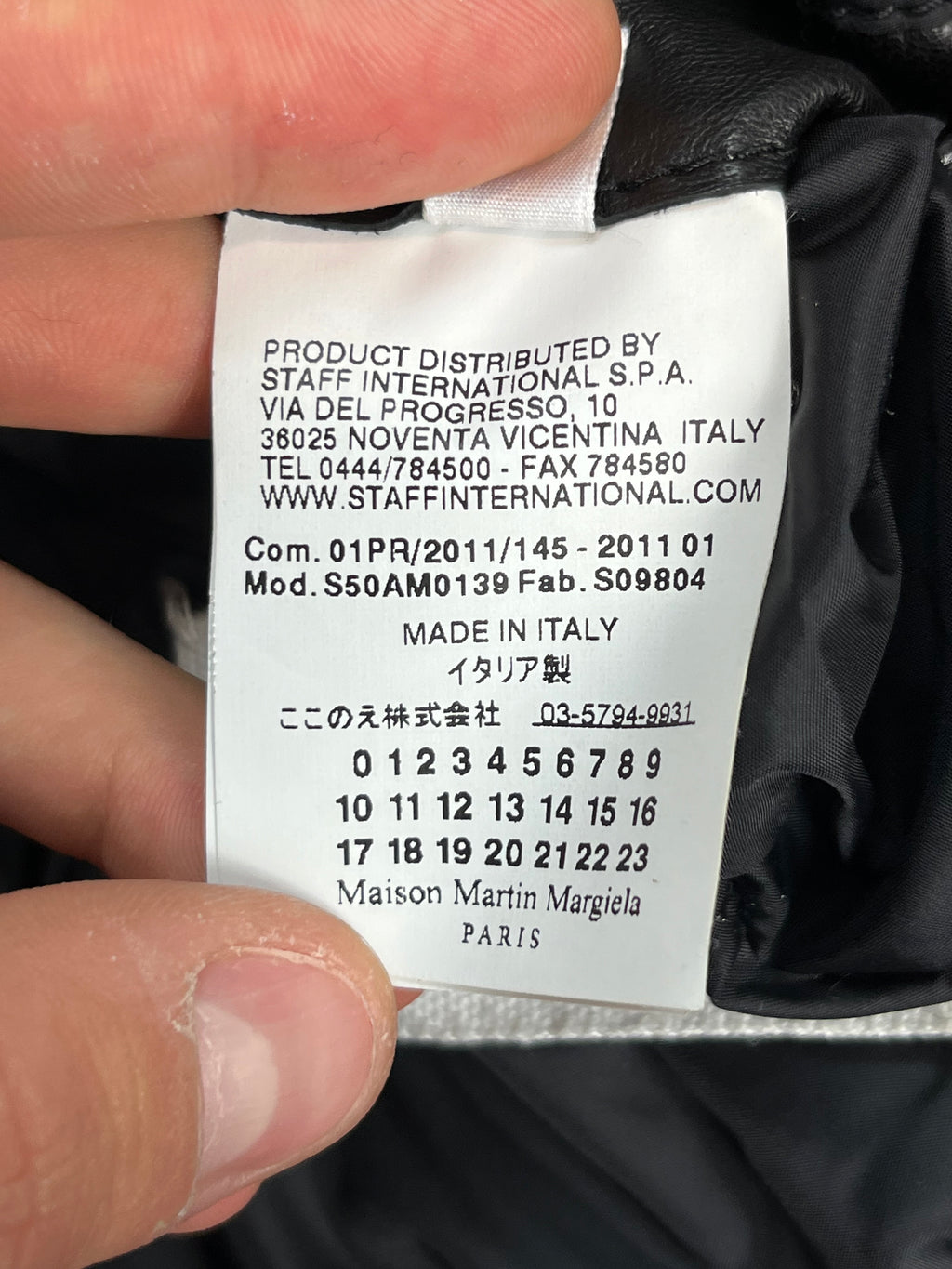 AW11 Maison Margiela 8 zip Rider Leather Jacket