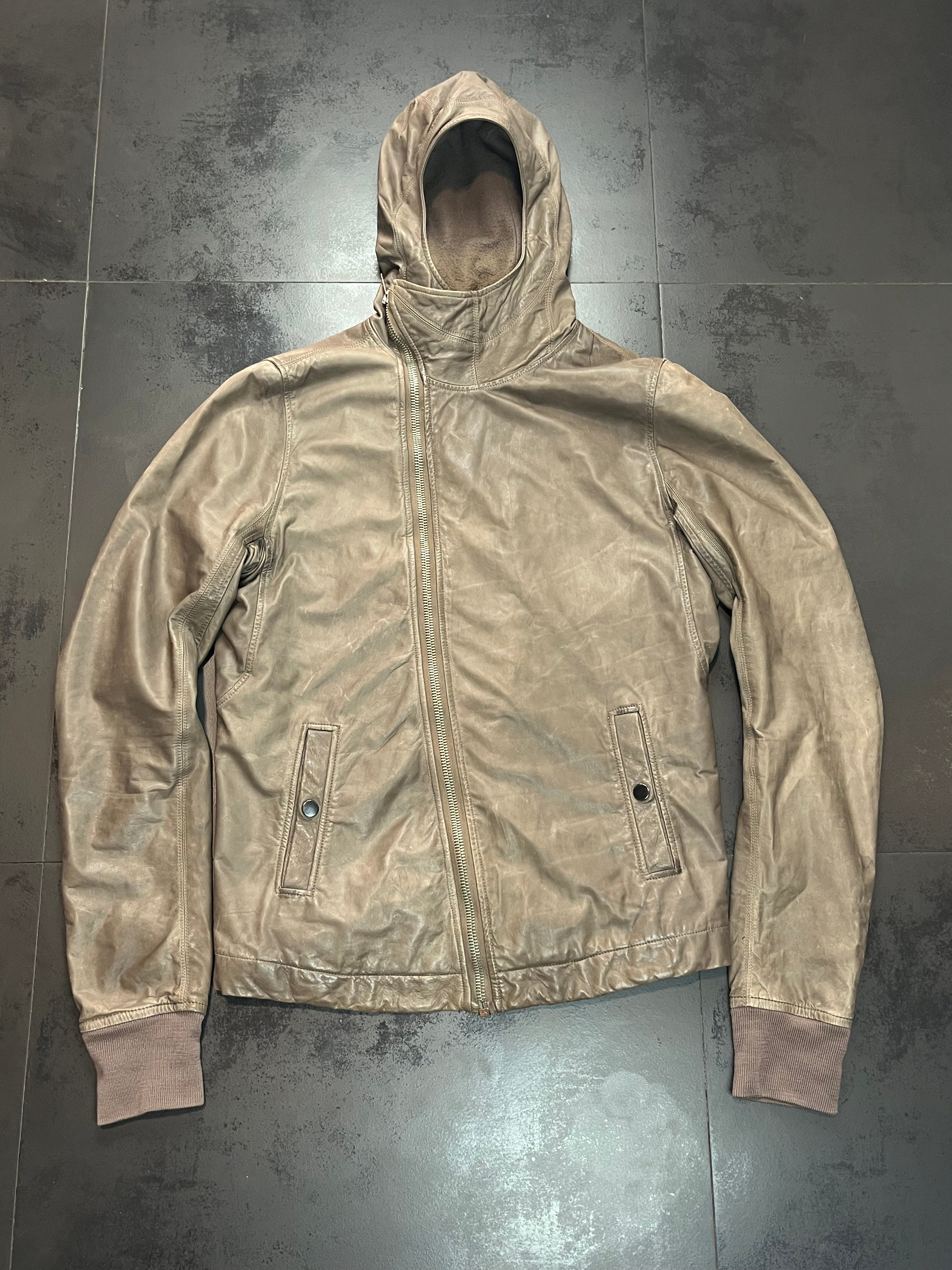 AW09 Rick Owens Crust “Scuba/Bullet” Leather Jacket