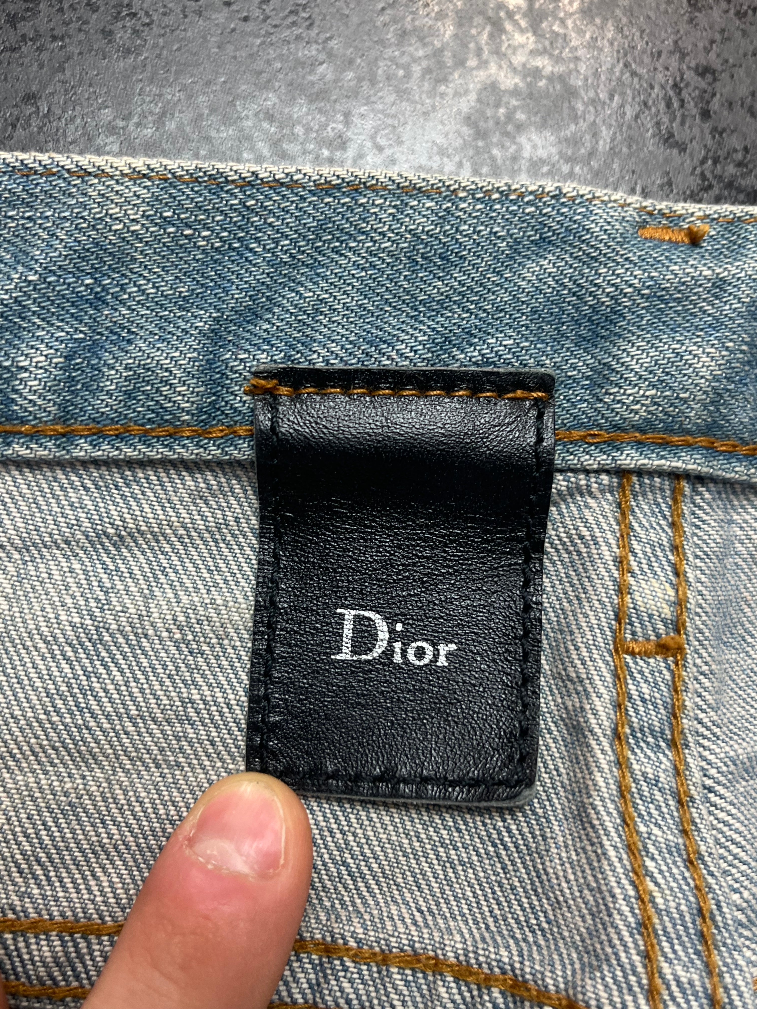 SS04 Dior Strip “Bleu Claire” Ice Wax Denim