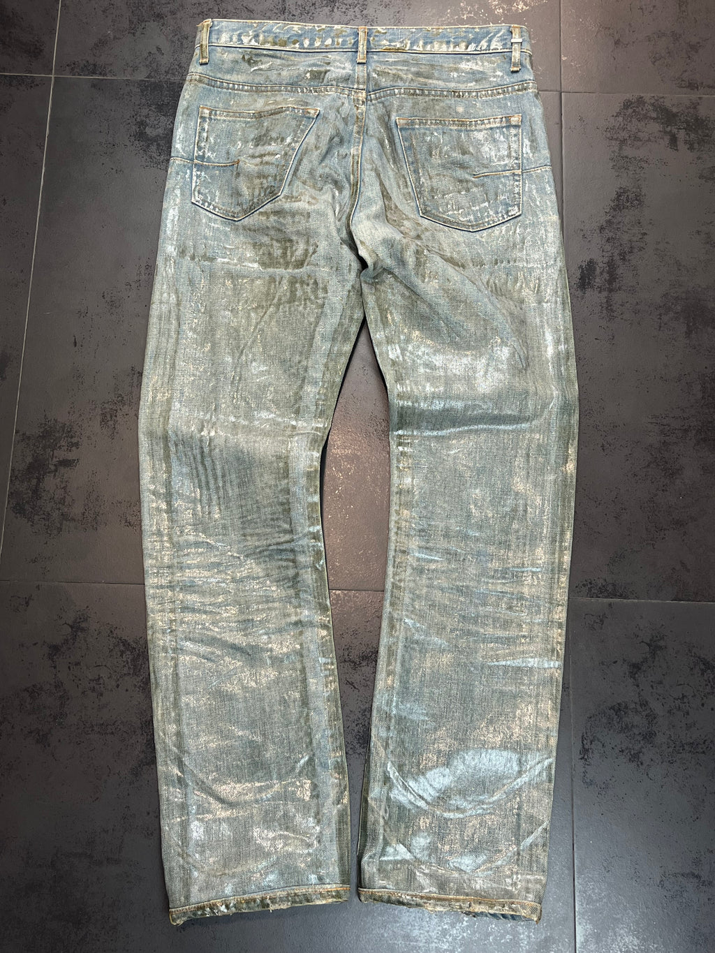 SS04 Dior Strip “Bleu Claire” Ice Wax Denim