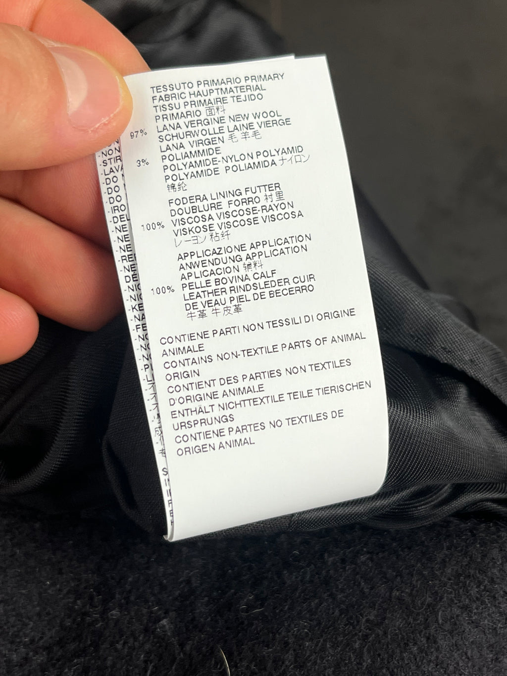 AW15 Maison Margiela Sartorial Leather Patches Coat