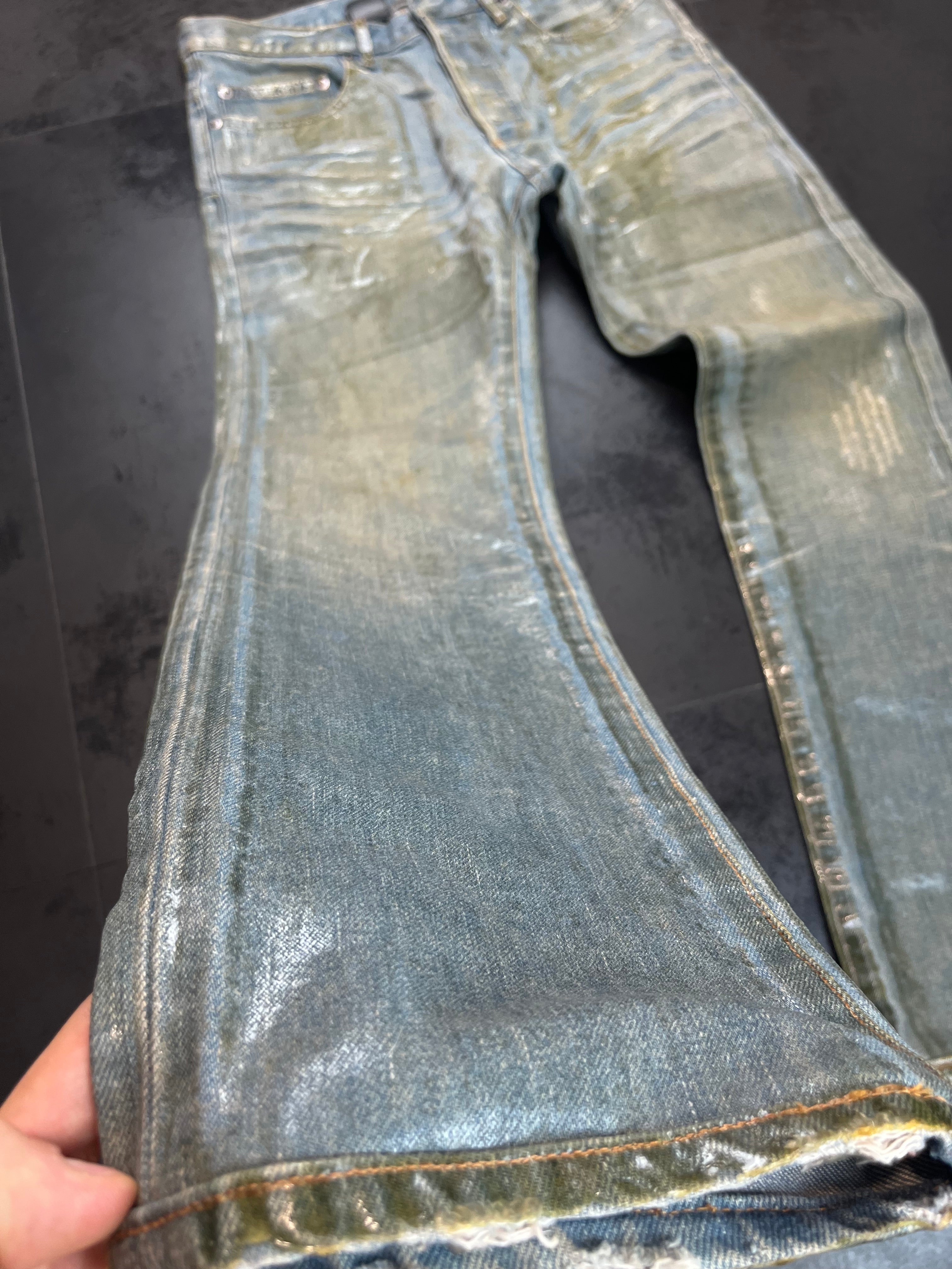 SS04 Dior Strip “Bleu Claire” Ice Wax Denim